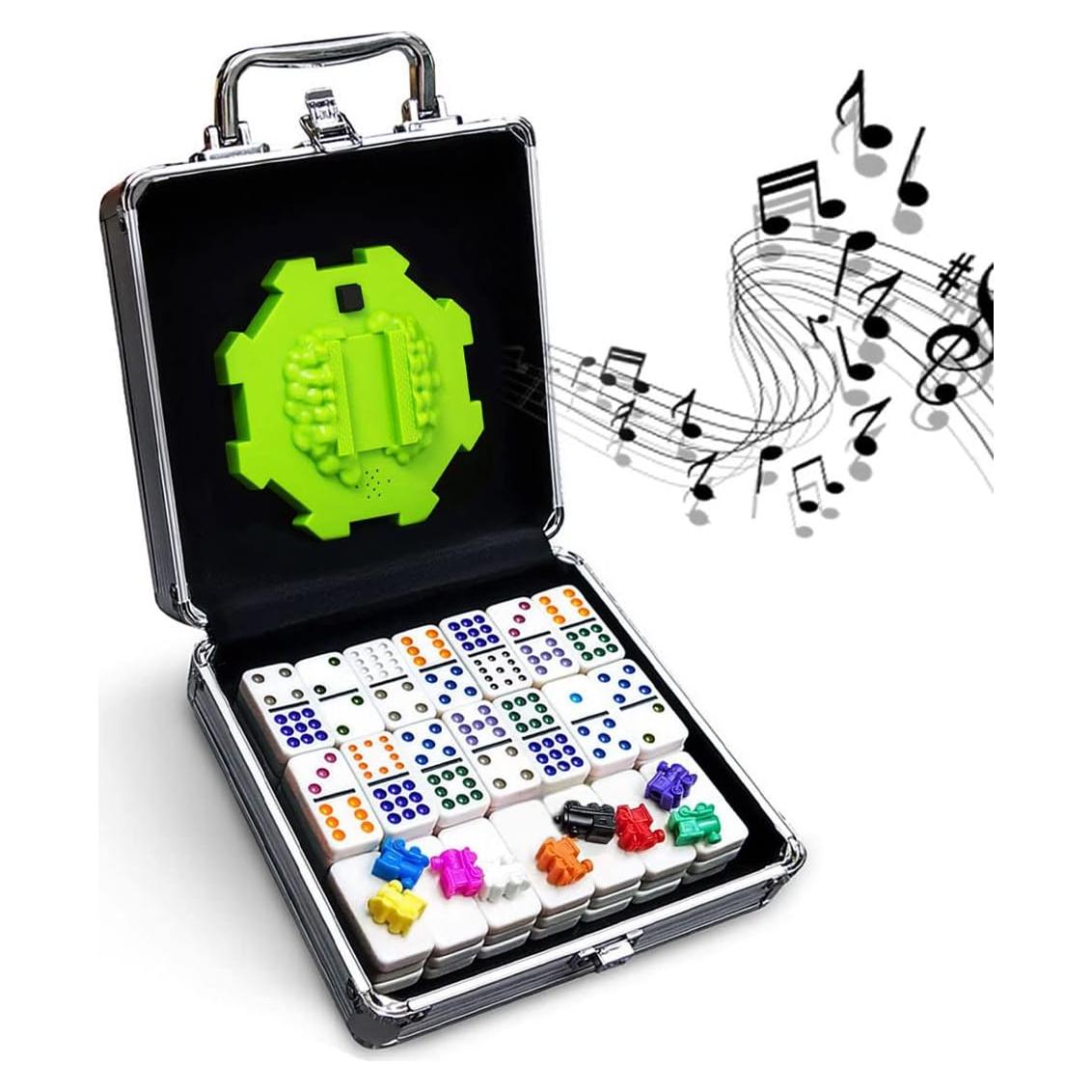 Juego de dominó mexicano Tocebe doble 12 con estuche