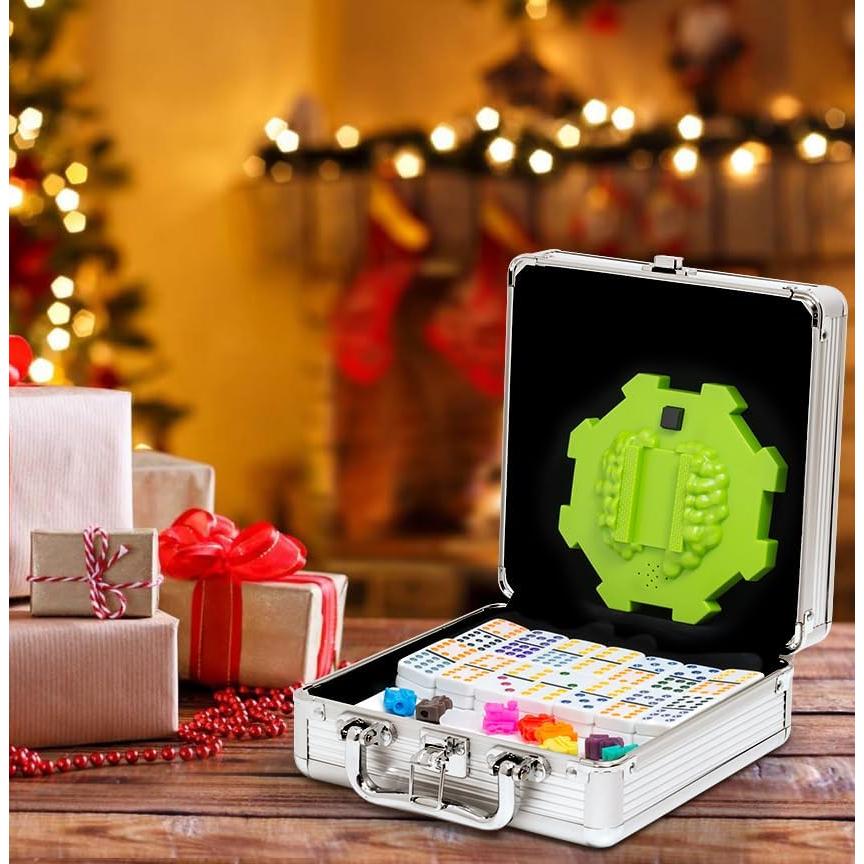 Juego de dominó mexicano Tocebe doble 12 con estuche