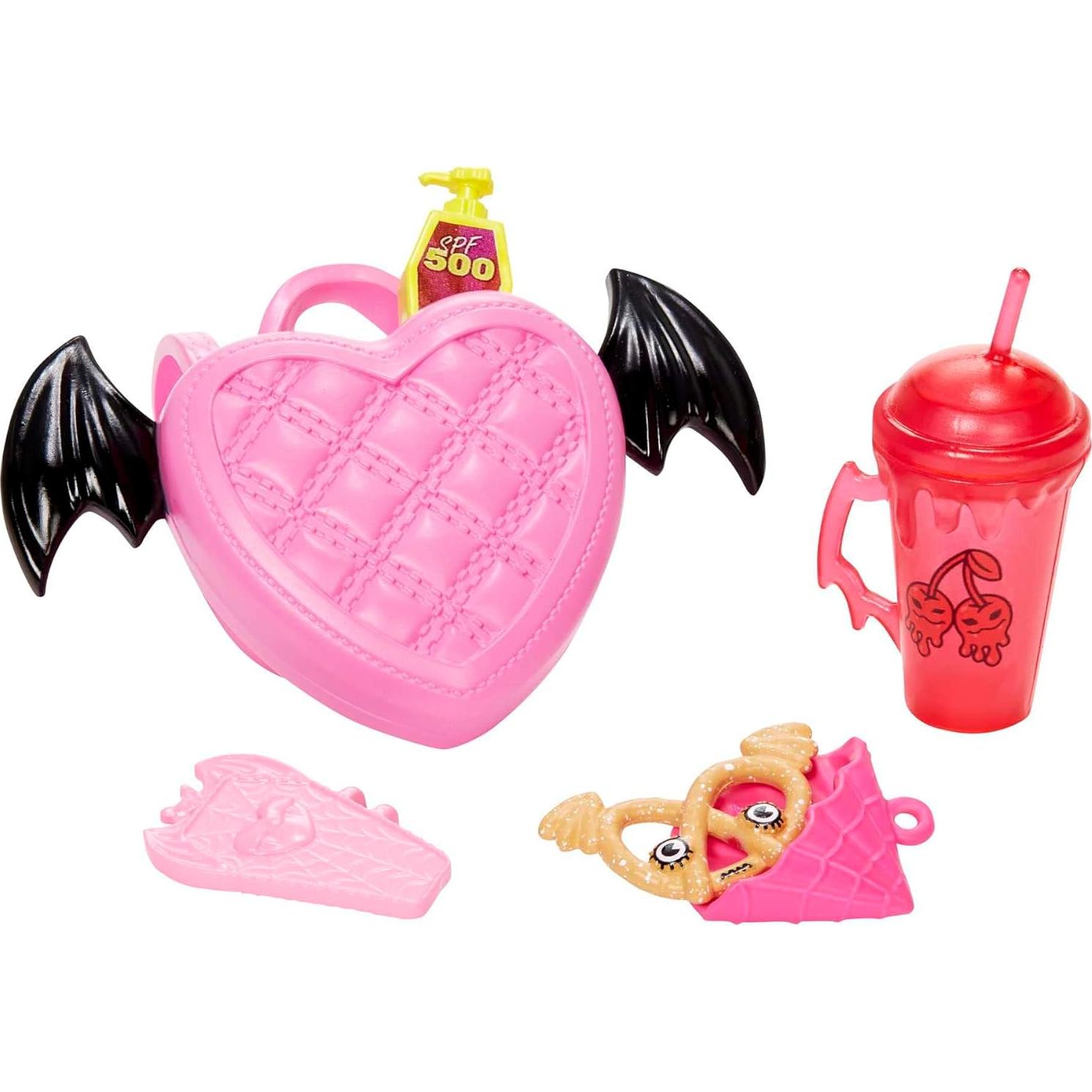 Muñeca Draculaura Monster High con accesorios y mascota