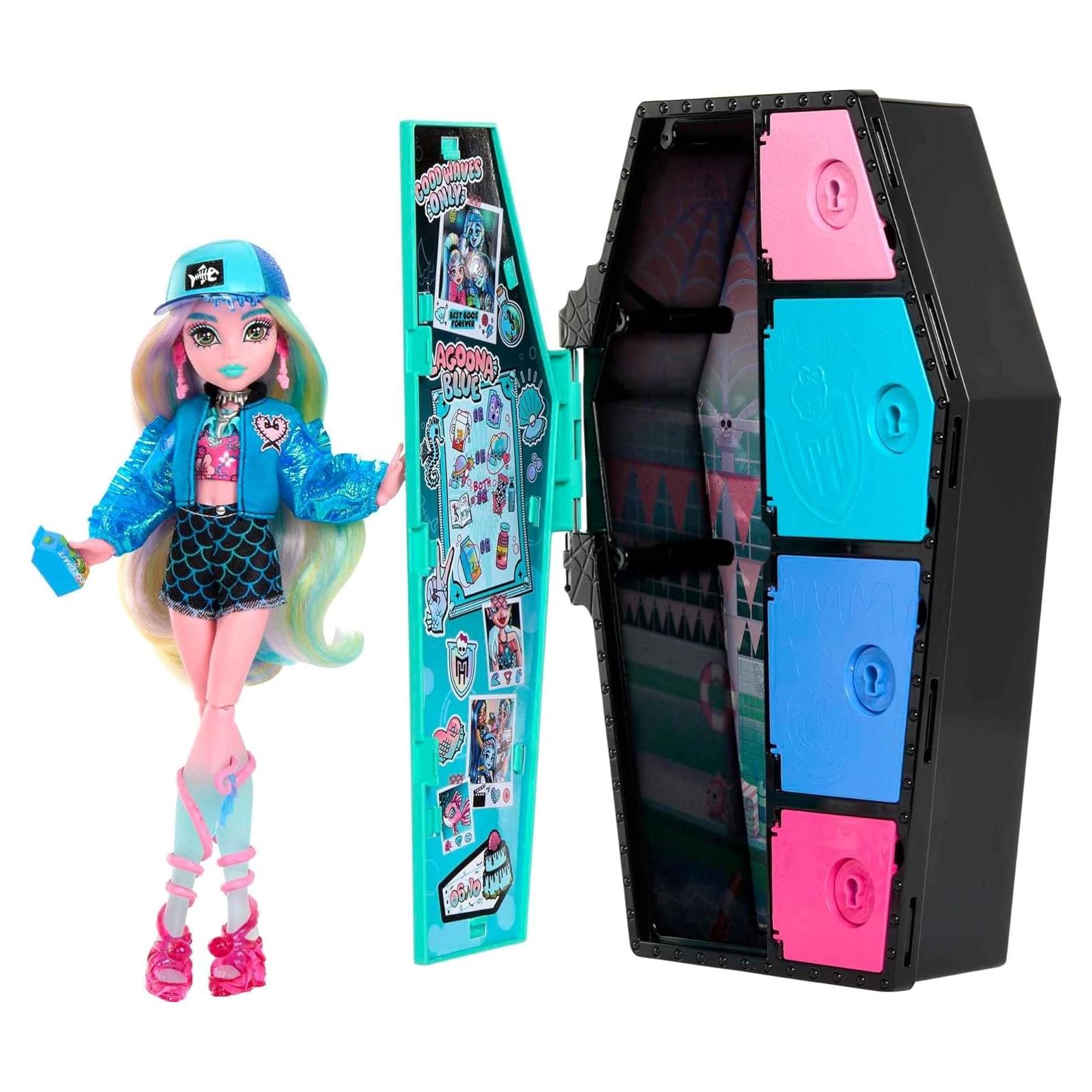 Muñeca Lagoona Blue Monster High con Taquilla y 19+ Sorpresas