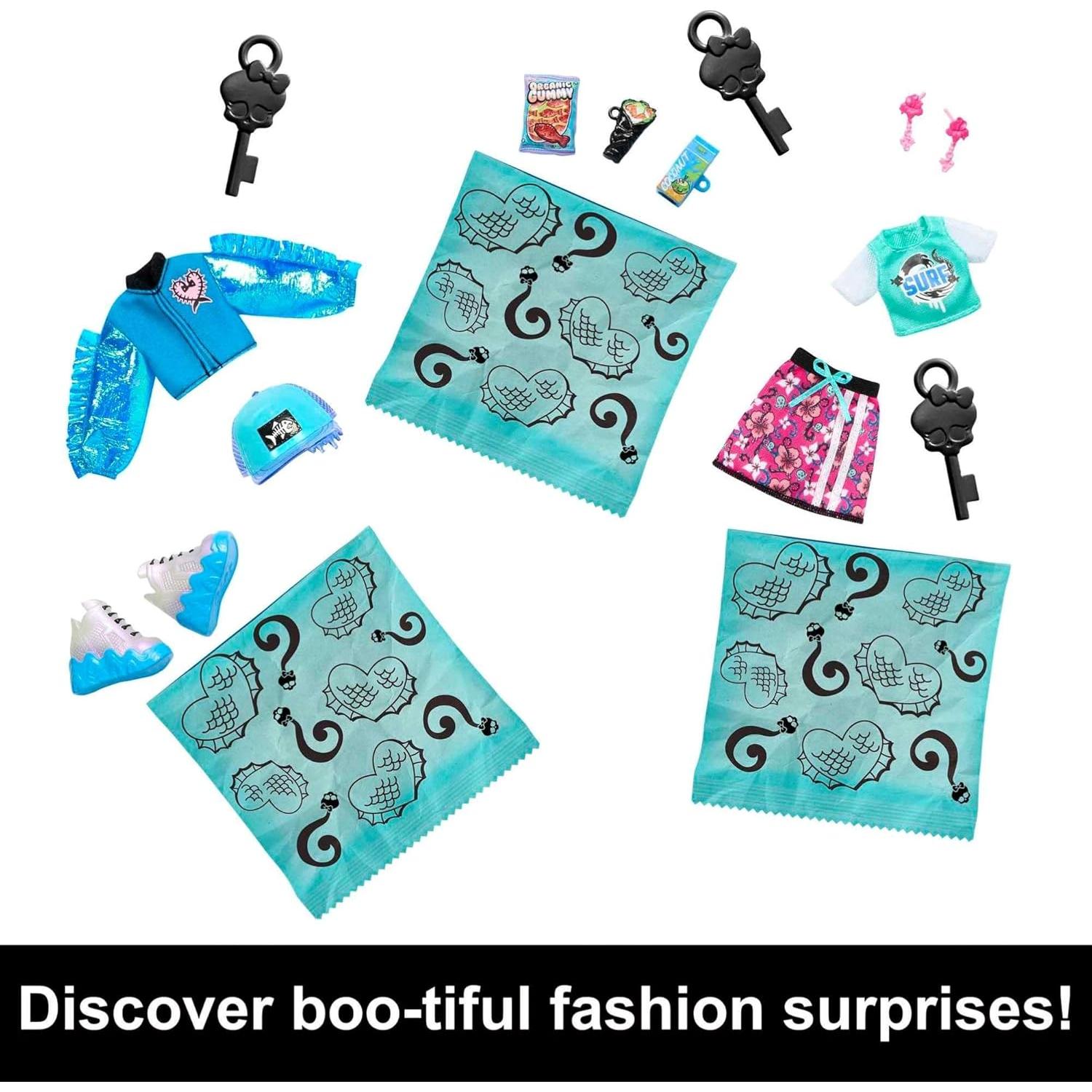 Muñeca Lagoona Blue Monster High con Taquilla y 19+ Sorpresas