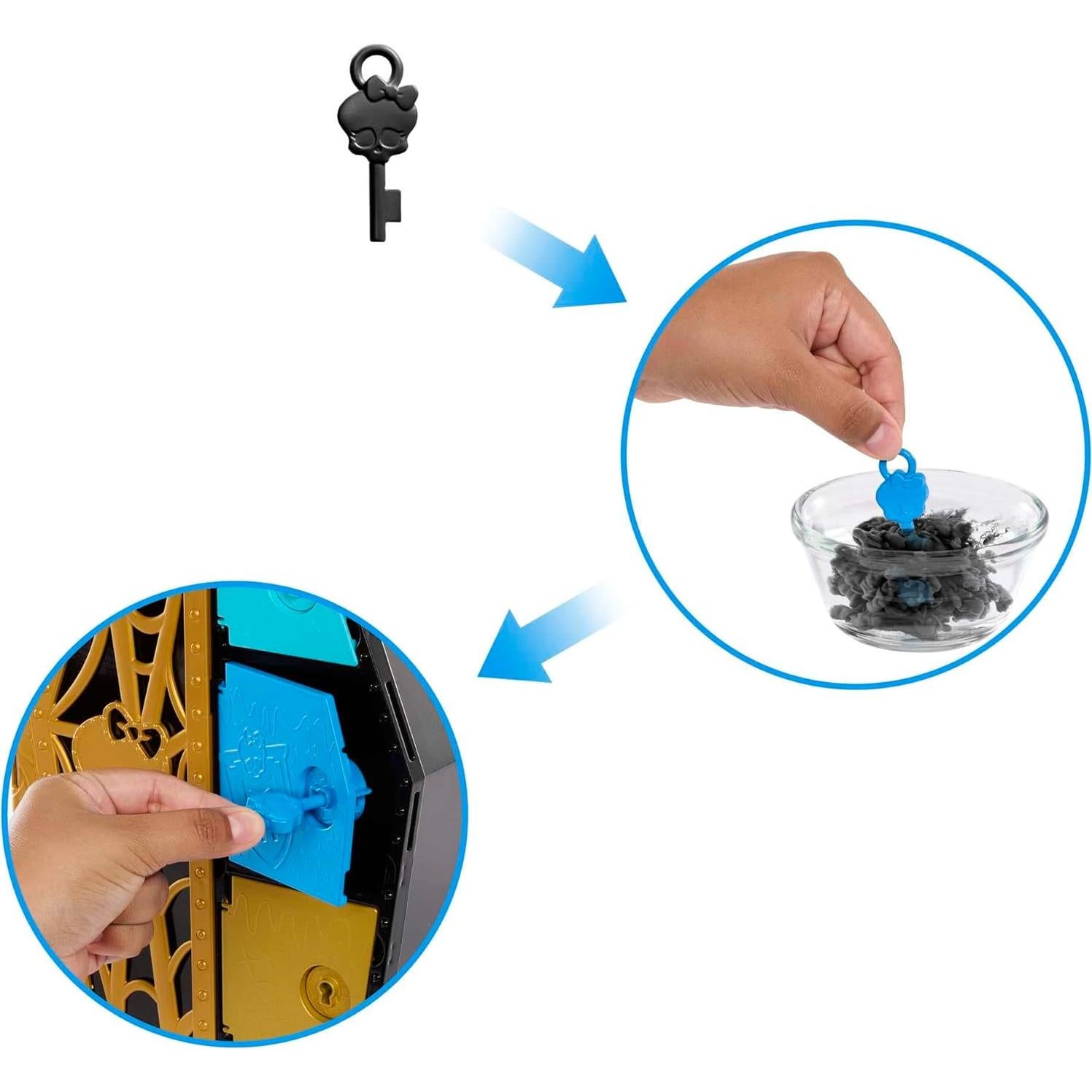 Muñeca Cleo De Nile Monster High con armario y 19 sorpresas