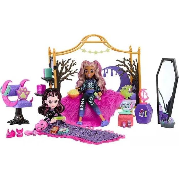 Juego de dormitorio Monster High Creepover Mattel - 20 piezas