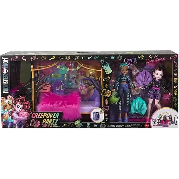 Juego de dormitorio Monster High Creepover Mattel - 20 piezas