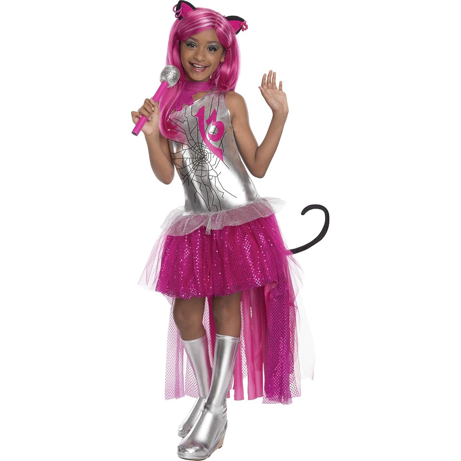 Peluca Catty Noir Rubies Monster High Infantil 6-12 años