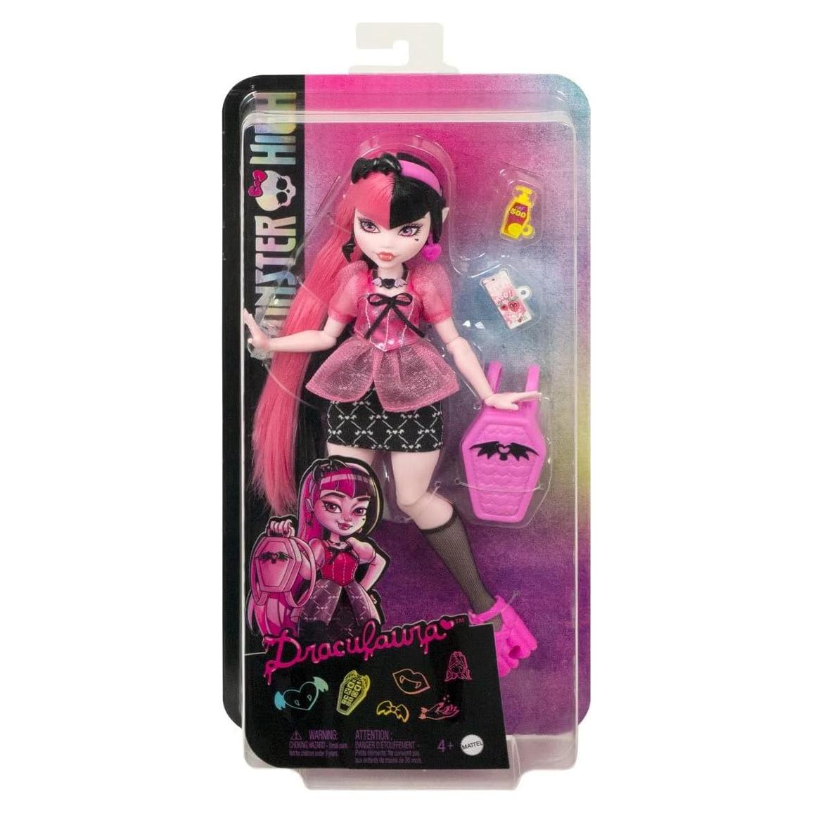 Muñeca Articulada Draculaura Monster High 25 cm MTHKY71
