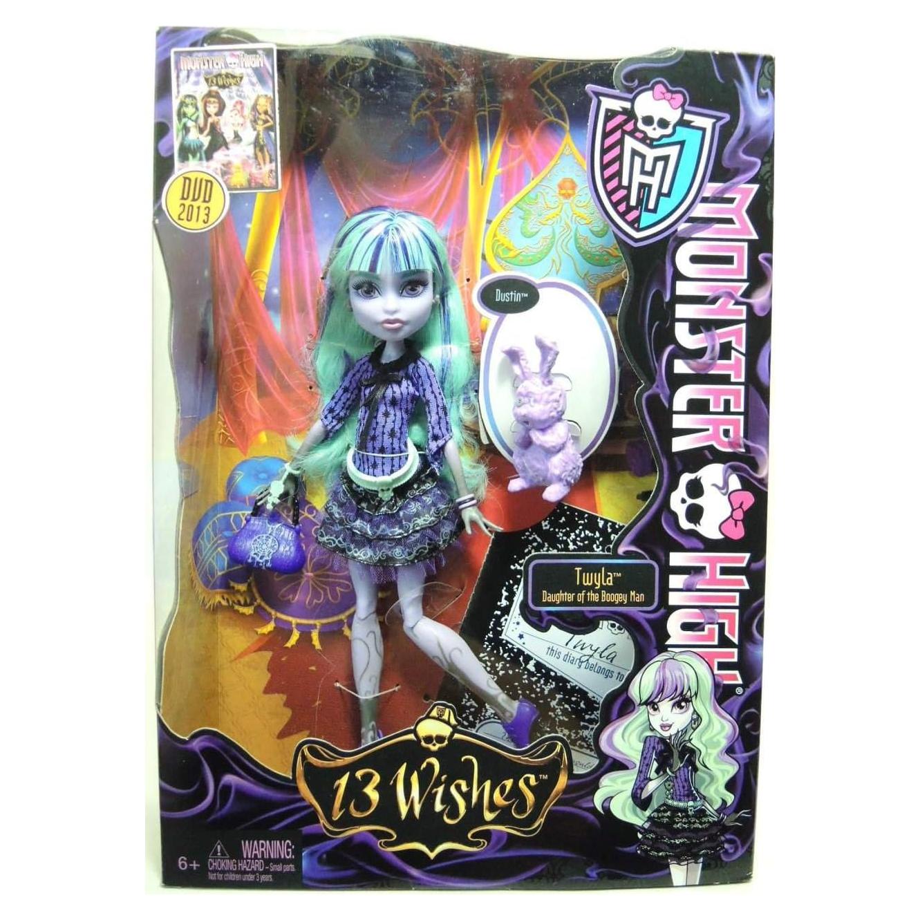 Muñeca Twyla Monster High 13 Deseos con Accesorios