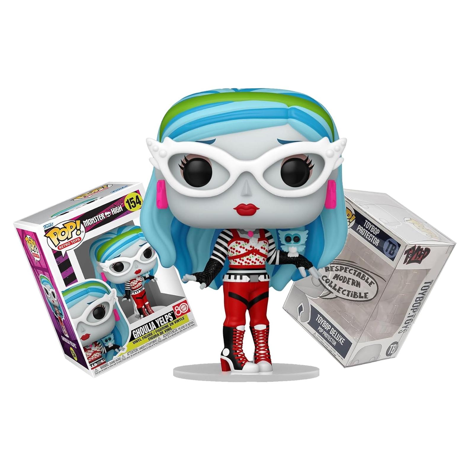 Funko Pop! Monster High Ghoulia Yelps con Gafas y Búho + Protector ToyBop