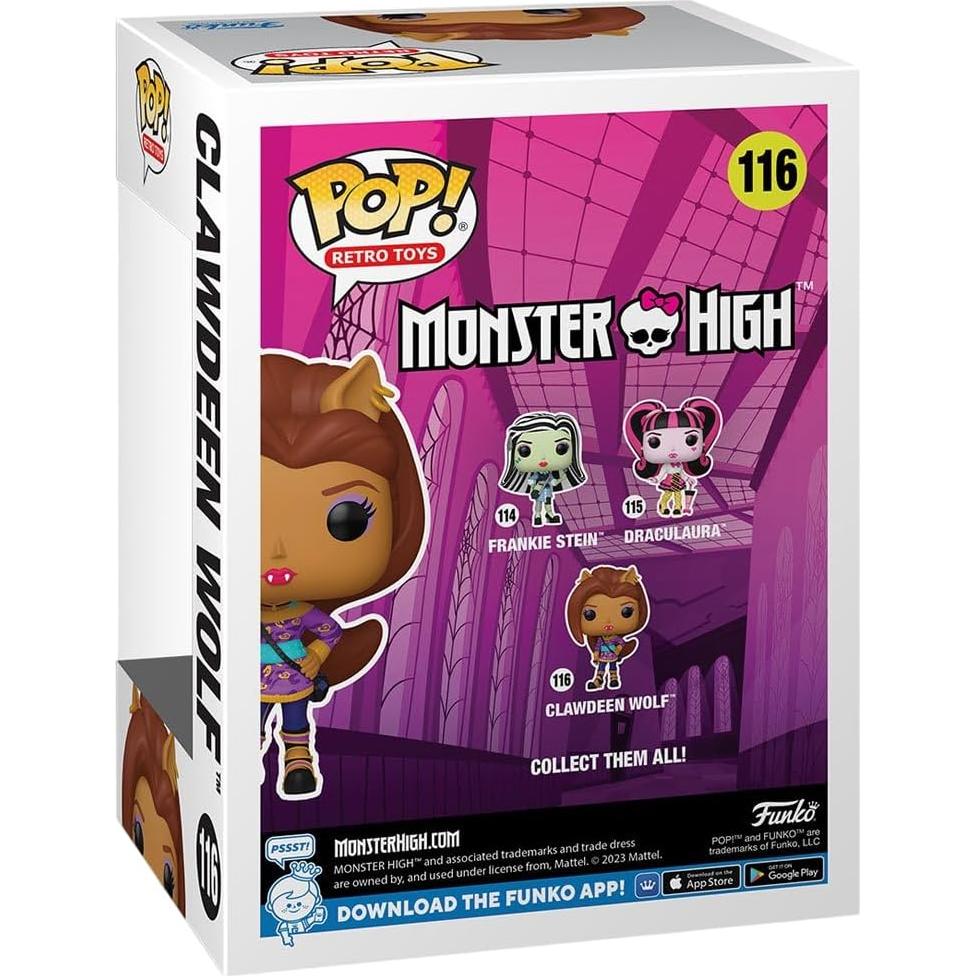 Funko Pop! Clawdeen Wolf Monster High 11.4 cm con Protector