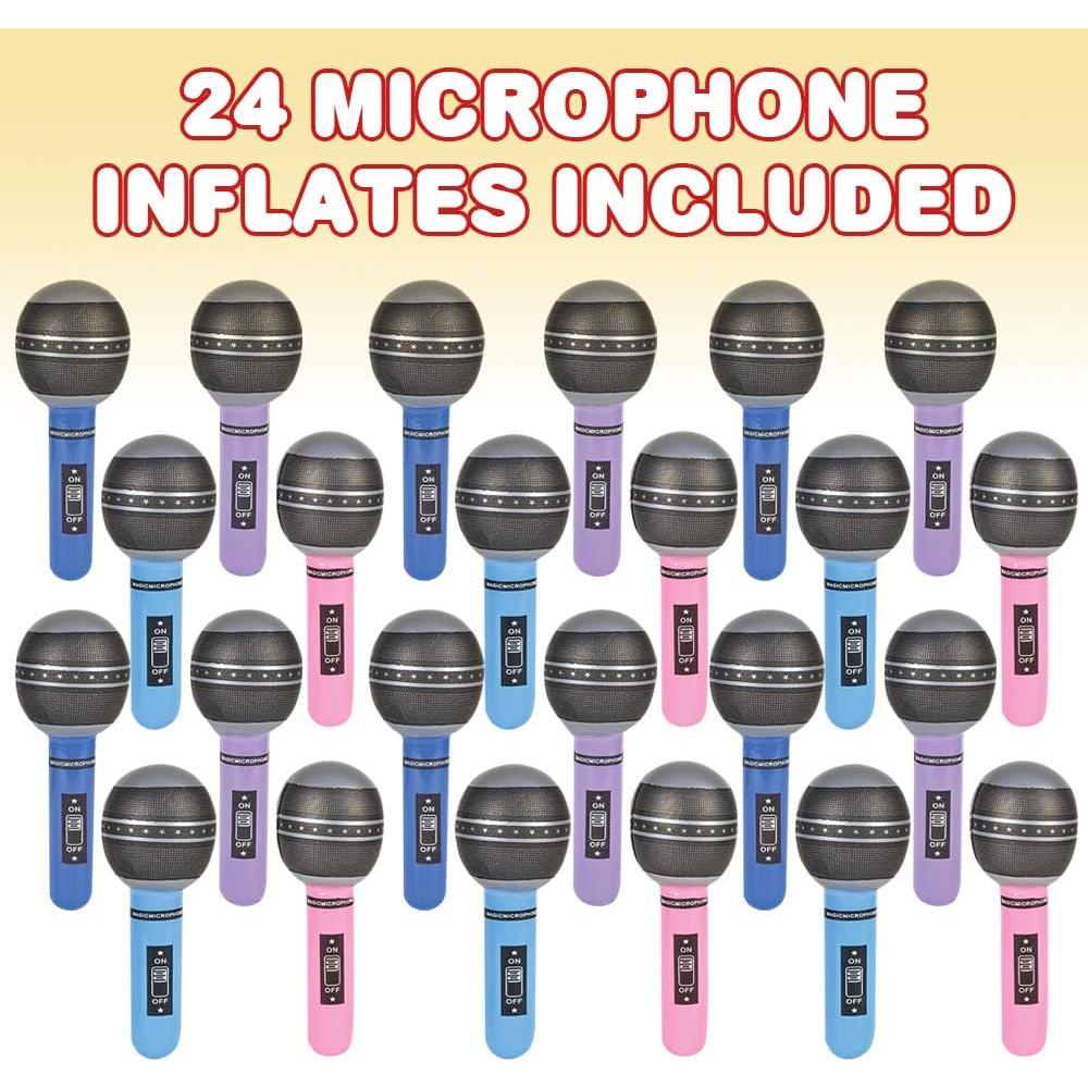 Juego de 24 Micrófonos Inflables ArtCreativity 28 cm