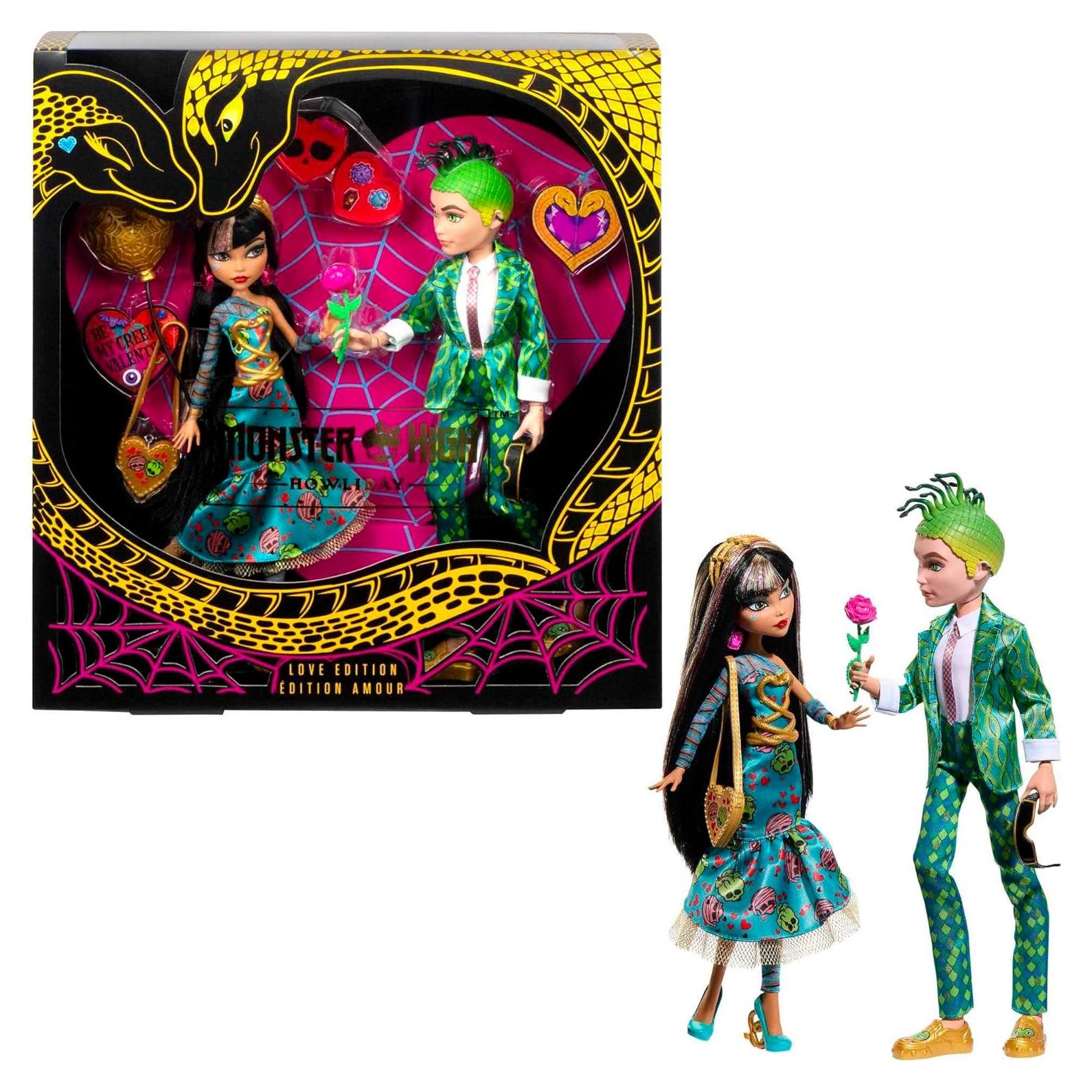 Muñecas Monster High Cleo De Nile y Deuce Gorgon 2-Pack San Valentín
