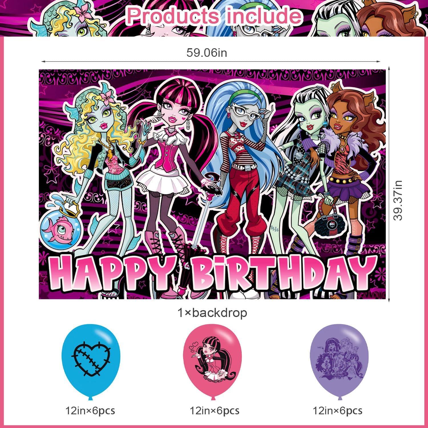 Fondo de Fiesta Chica Monstruo 0.91x1.52m Vinilo Karg