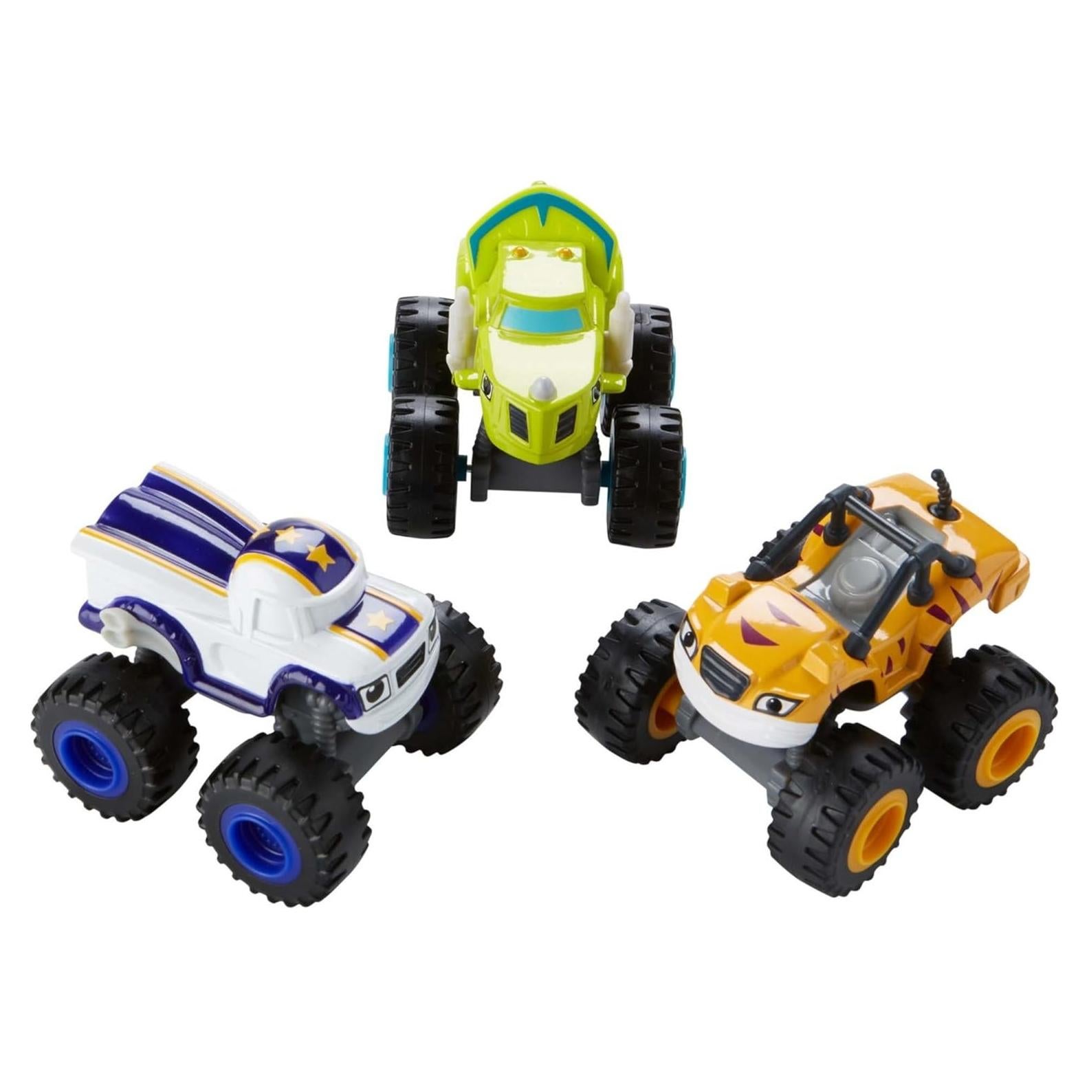 Set de 3 Vehículos de Metal Fisher-Price Blaze y Monstruos