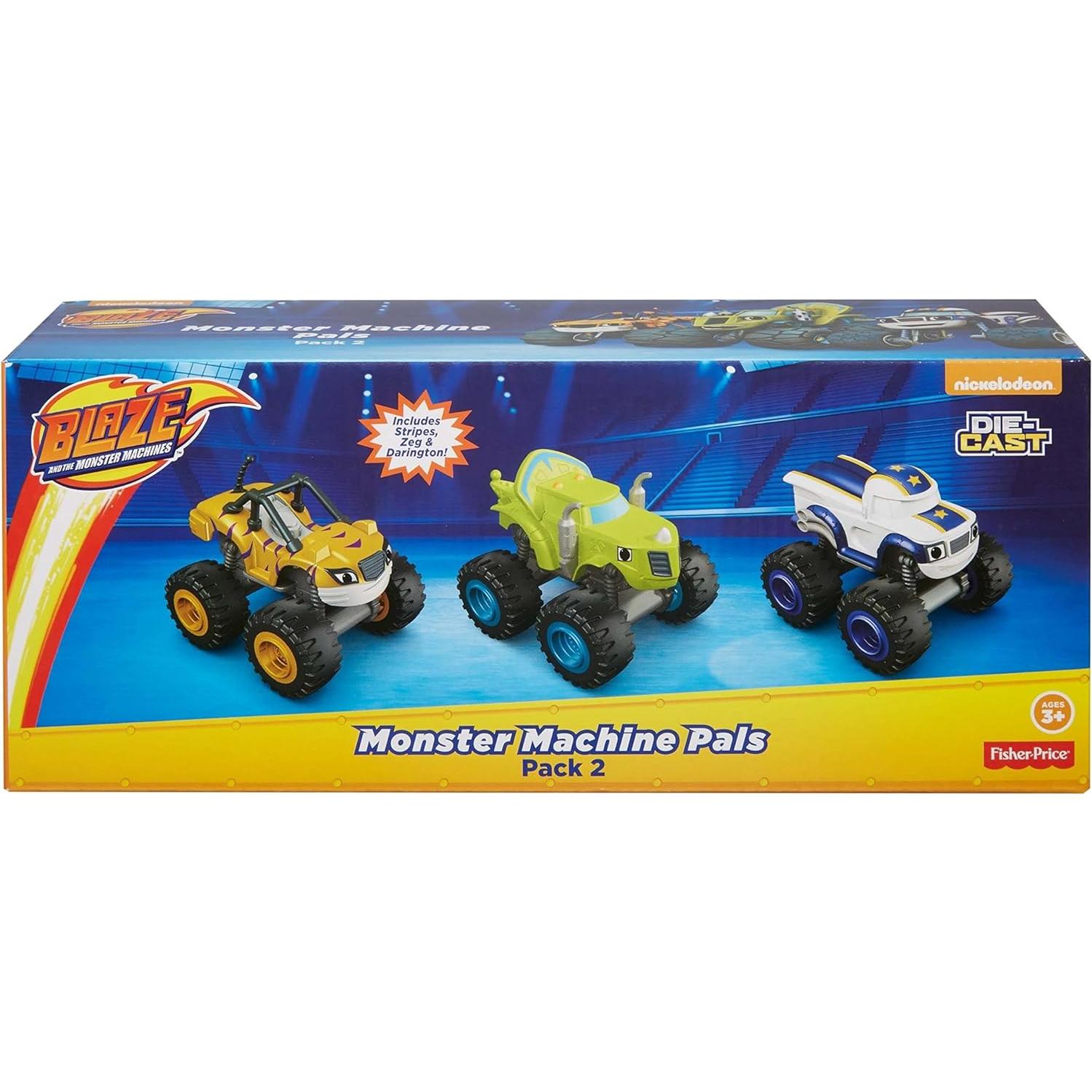 Set de 3 Vehículos de Metal Fisher-Price Blaze y Monstruos