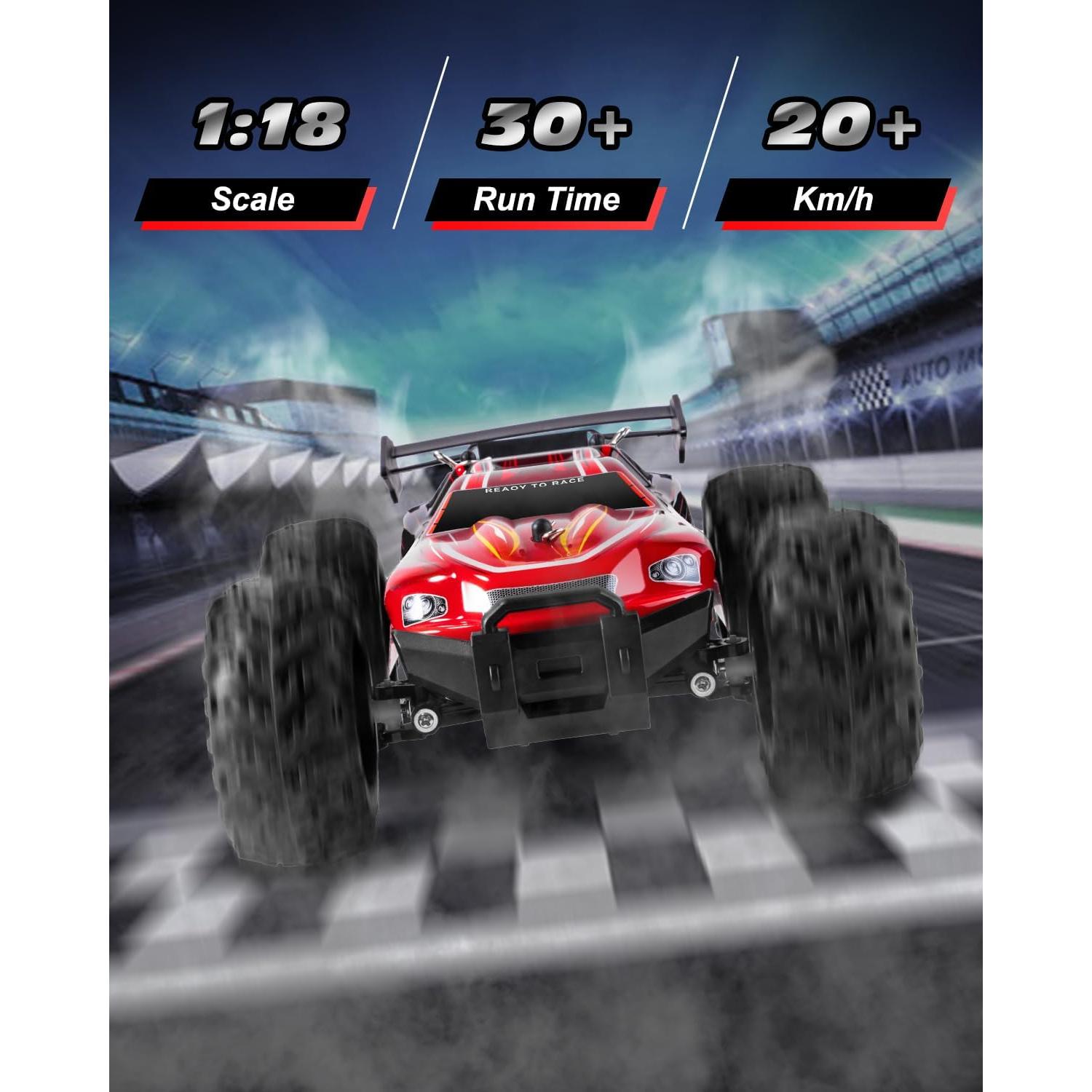 Coche RC Fotgear 1:18 Todo Terreno 20Km/h con 2 Baterías