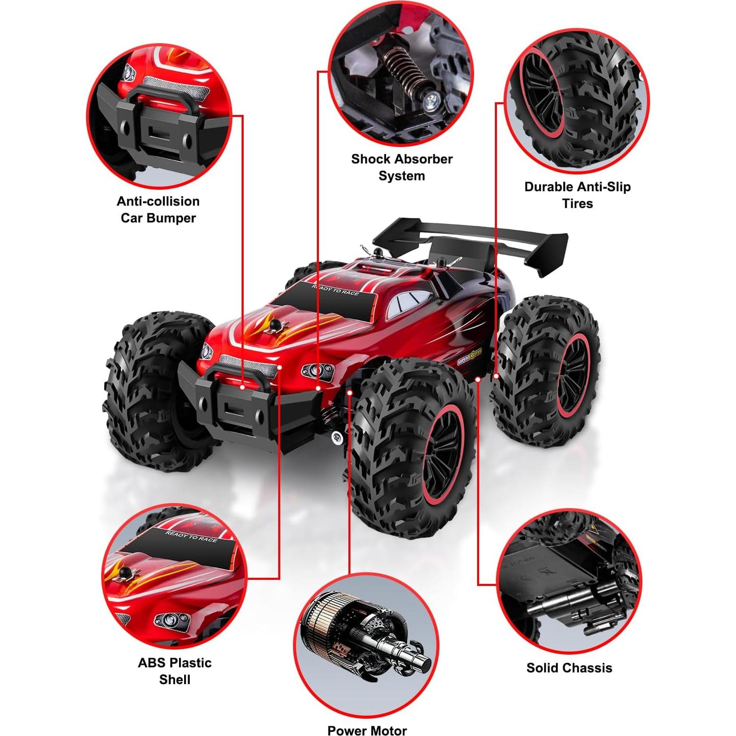 Coche RC Fotgear 1:18 Todo Terreno 20Km/h con 2 Baterías