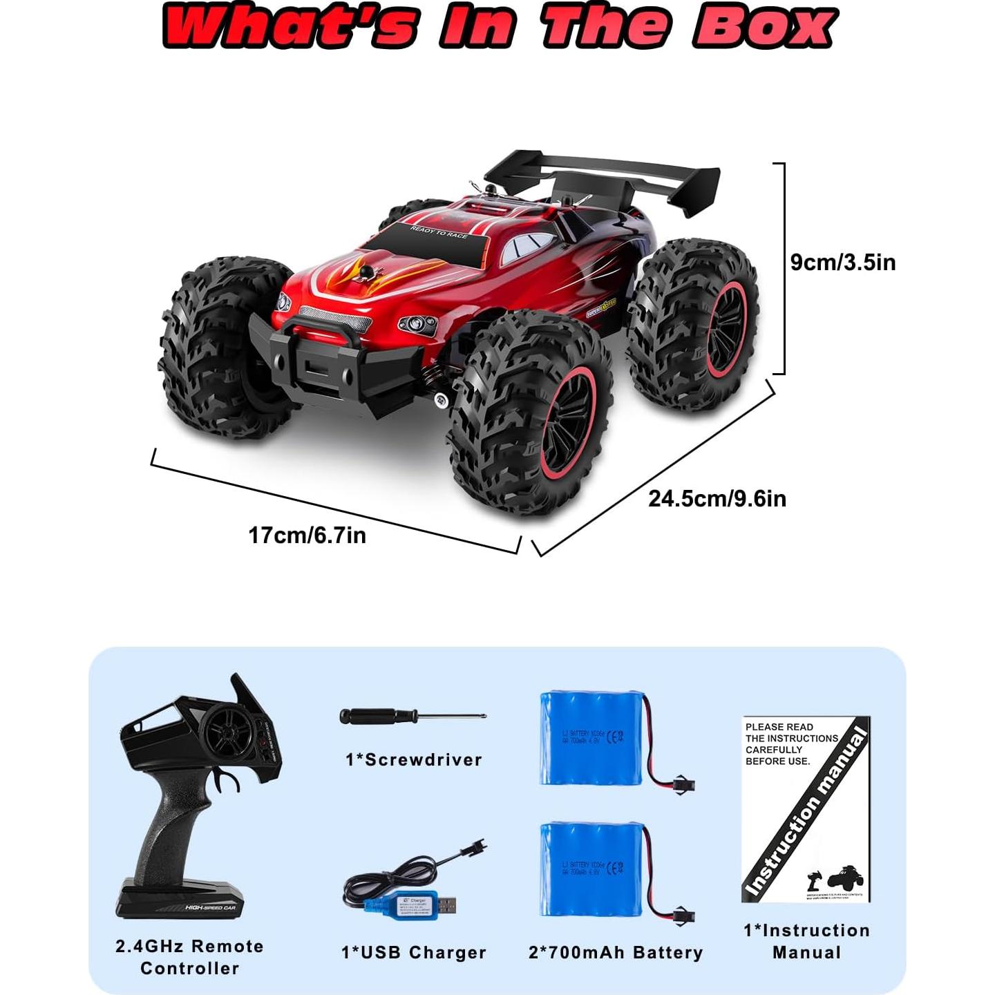 Coche RC Fotgear 1:18 Todo Terreno 20Km/h con 2 Baterías