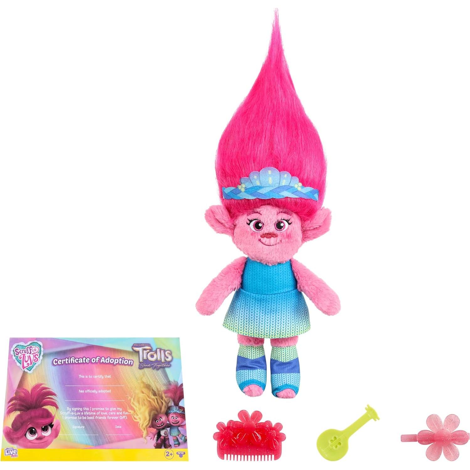 Muñeca Trolls Scruff-a-Luvs DreamWorks 25 cm con Accesorios