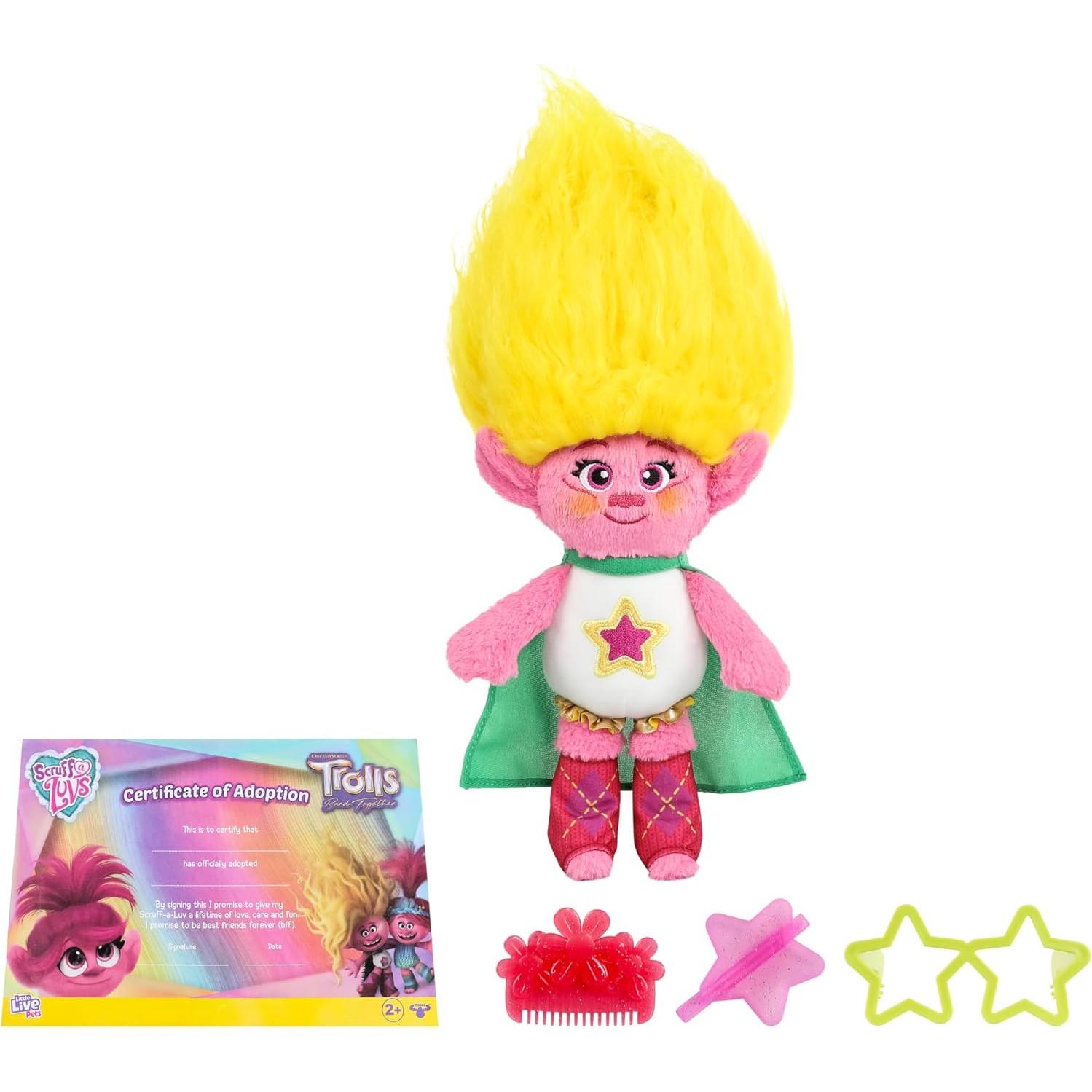Muñeca Trolls Scruff-a-Luvs DreamWorks 25 cm con Accesorios