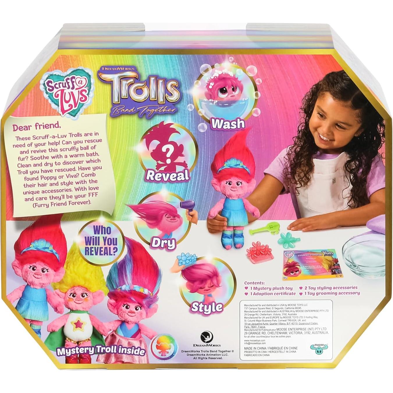Muñeca Trolls Scruff-a-Luvs DreamWorks 25 cm con Accesorios