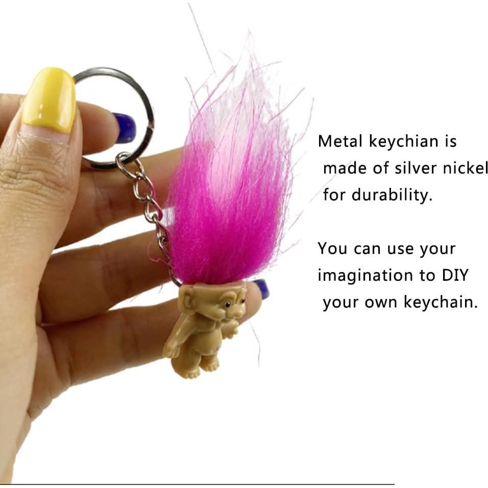 10 Muñecas Troll Llavero Yintlilocn Coloridas para Niños