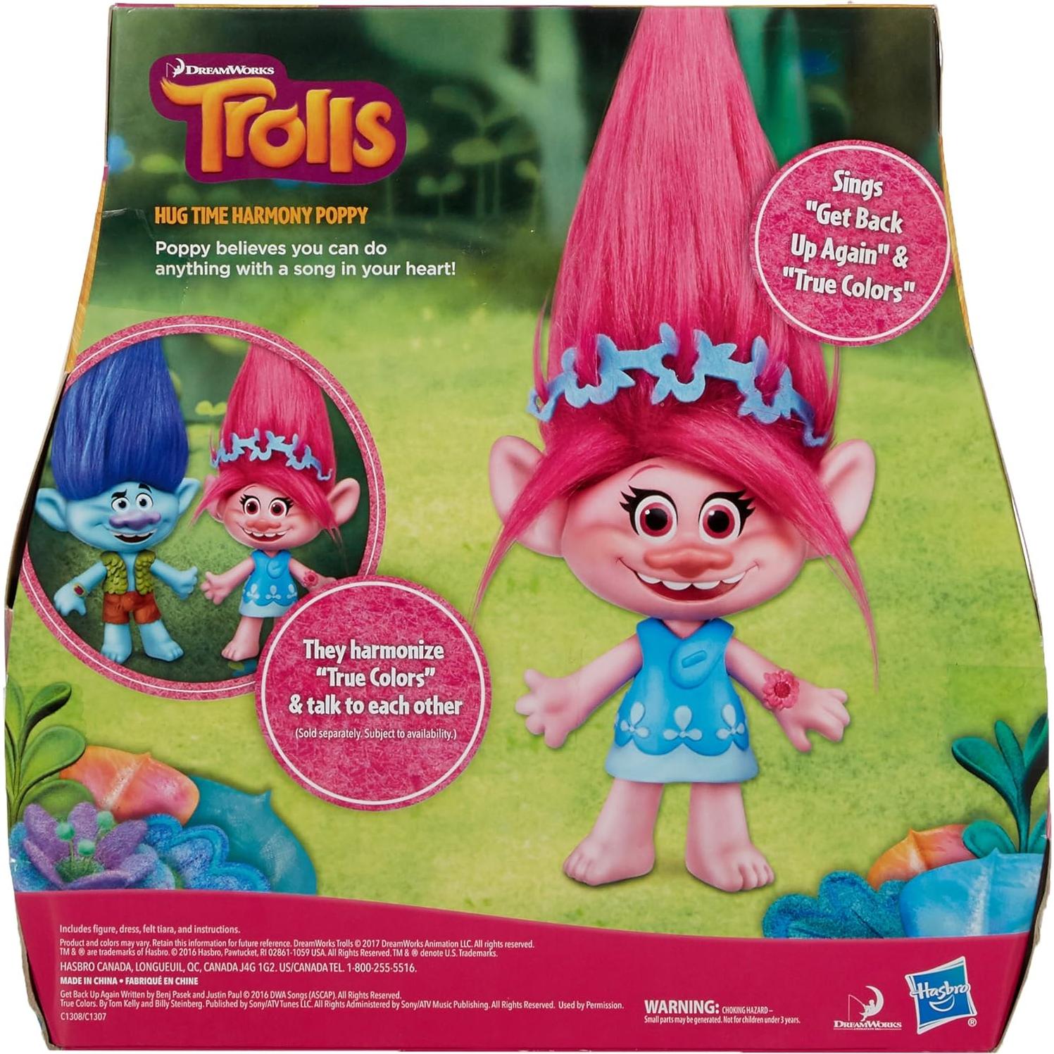 Muñeca Poppy Trolls DreamWorks con Canciones y Frases