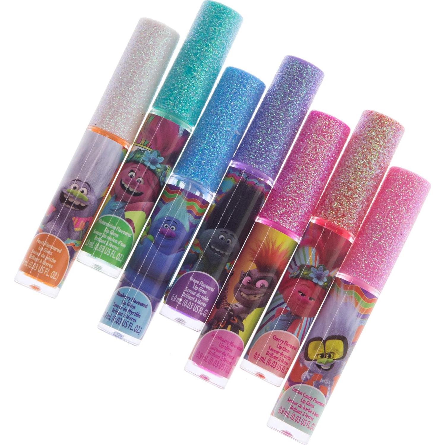 Conjunto de Maquillaje Labial Townley Girl 7 Piezas Trolls