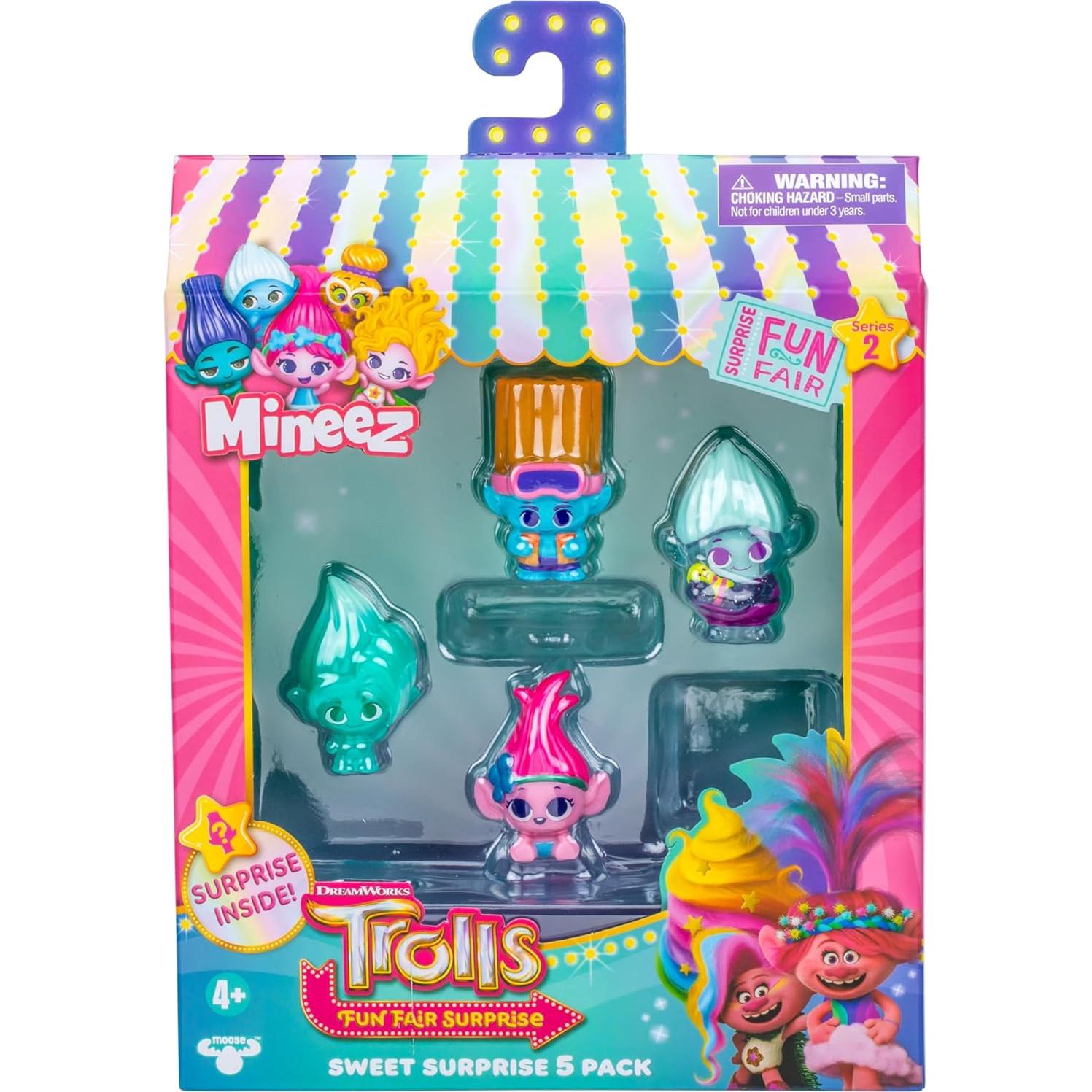 Figuras Coleccionables Trolls Mineez DreamWorks - Paquete de 5