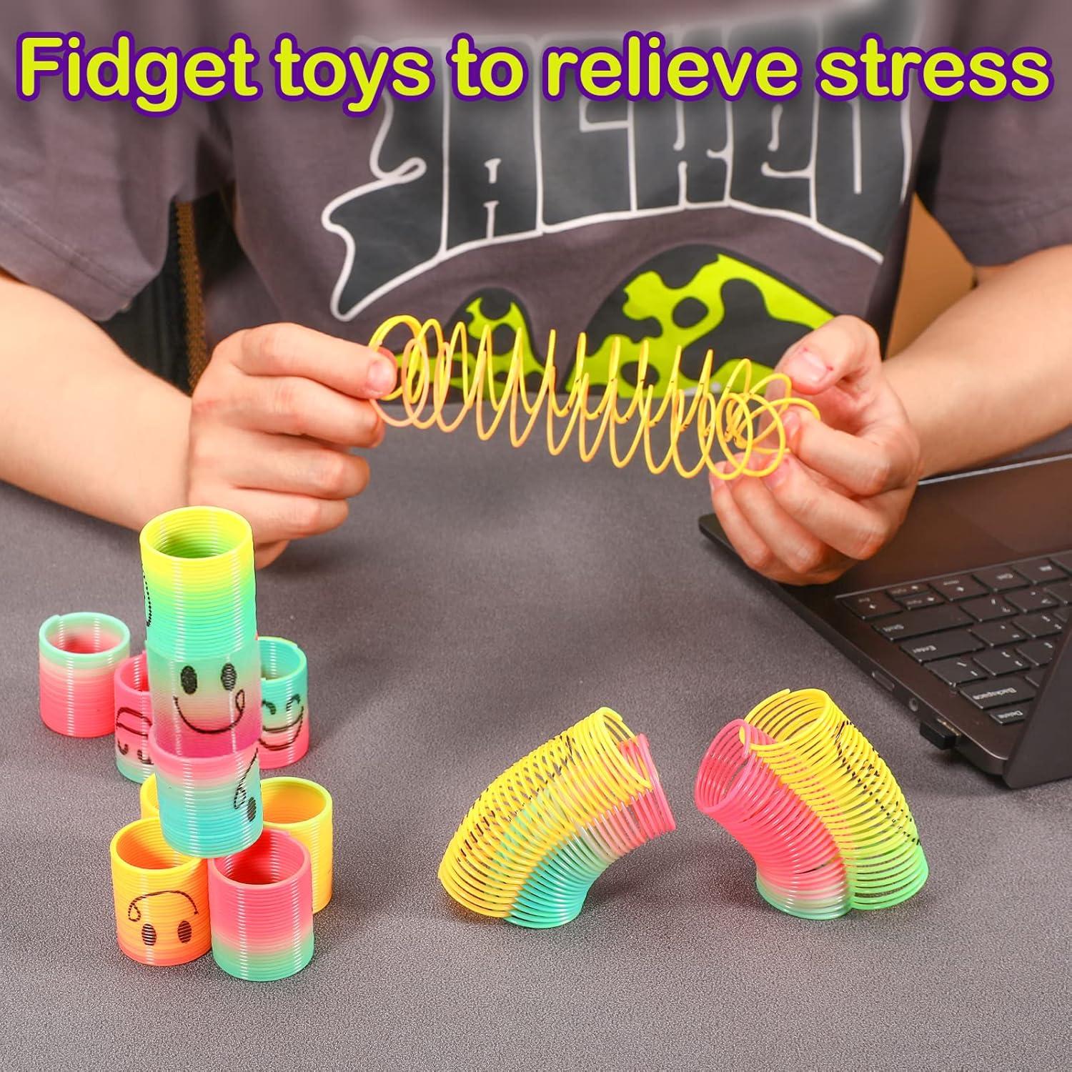 Mini Resortes de Colores AZEN 24 Pcs para Niños 3-8 Años