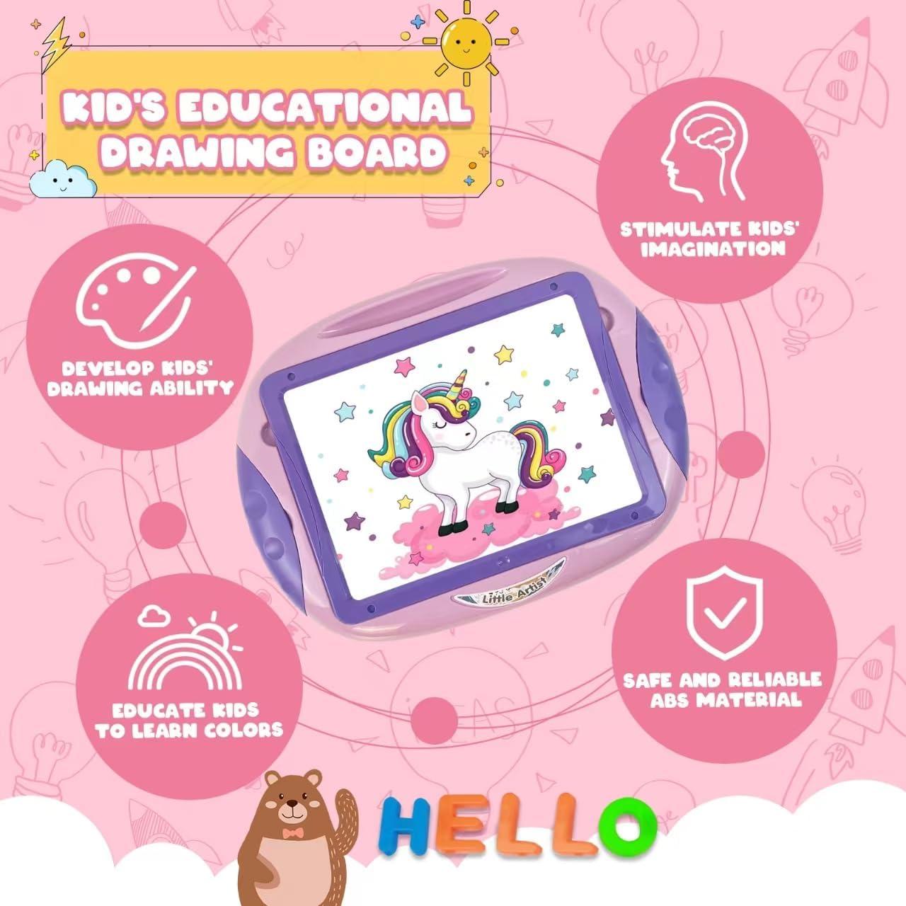 Pizarra de Dibujo Magnética Cokzer para Niñas 1-2 Años