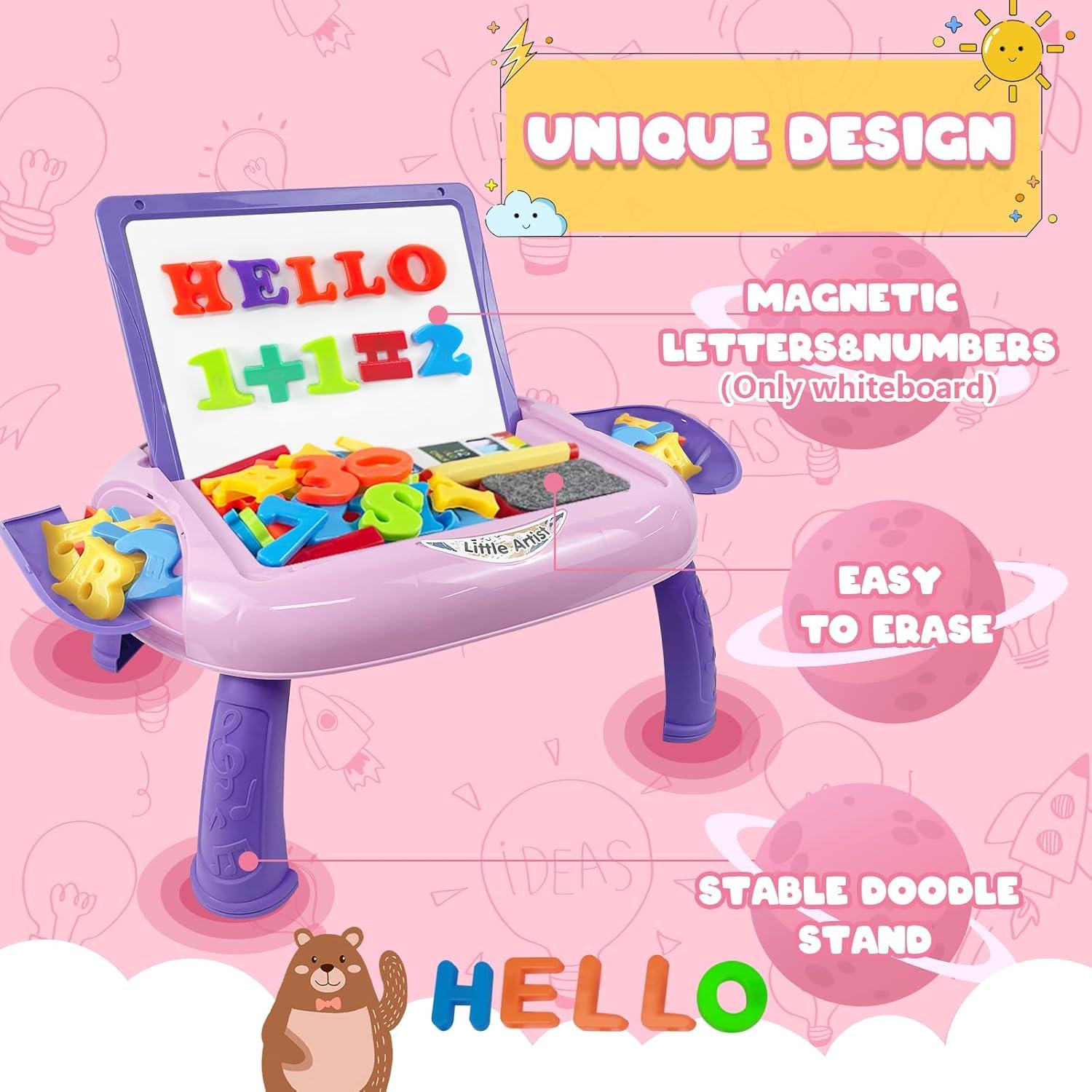 Pizarra de Dibujo Magnética Cokzer para Niñas 1-2 Años