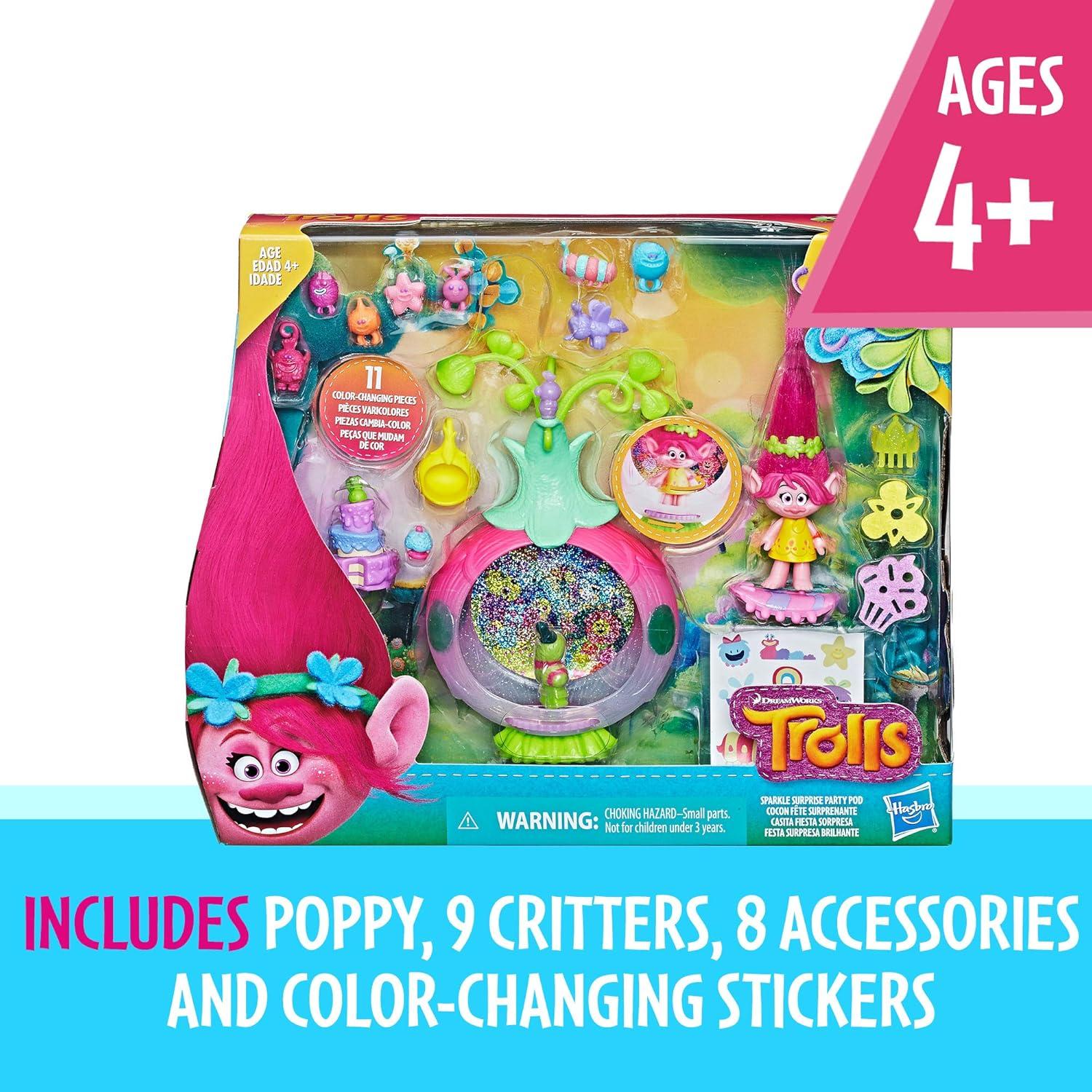 Juego de Fiesta Sorpresa DreamWorks Trolls Poppy con Accesorios