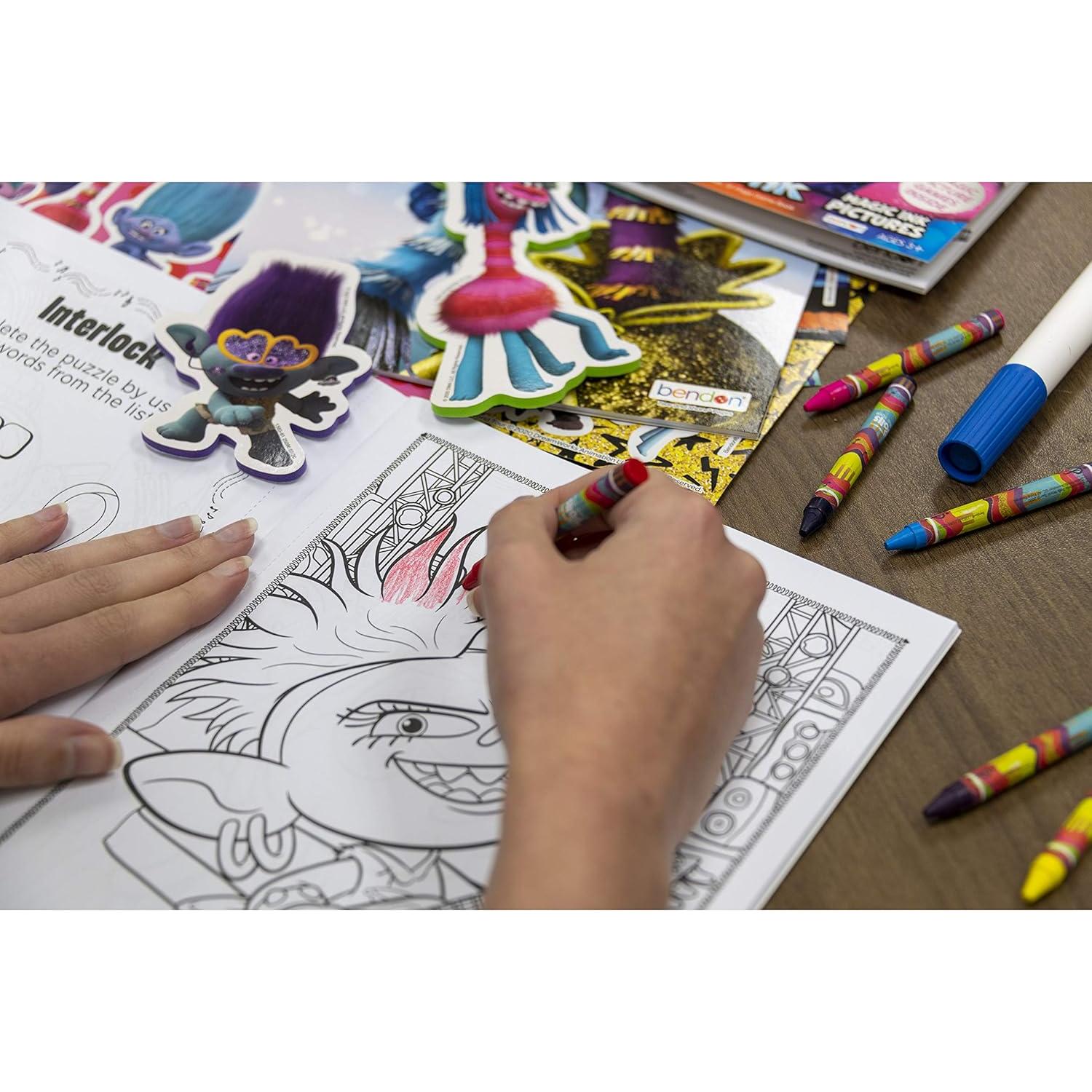 Libro para Colorear DreamWorks Trolls World Tour 192 Páginas