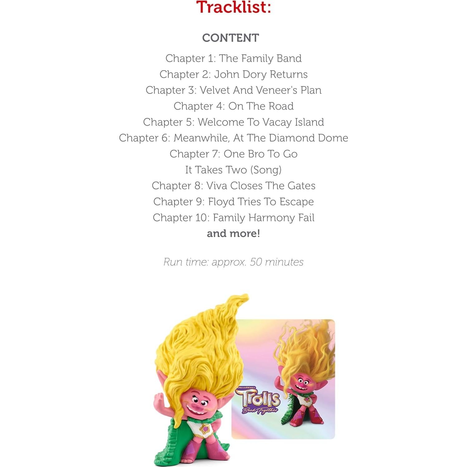 Figurita de Audio Tonies Viva Trolls Band Together - 60 min