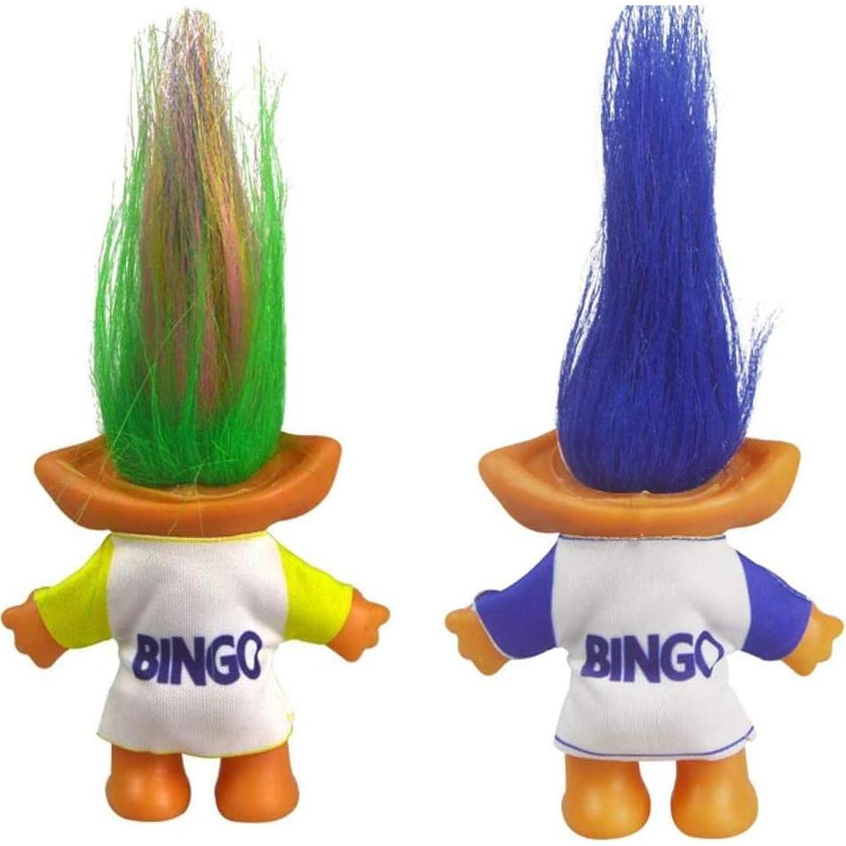 Conjunto de 2 Muñecas Troll Vintage TUOISI 19 cm Colorido