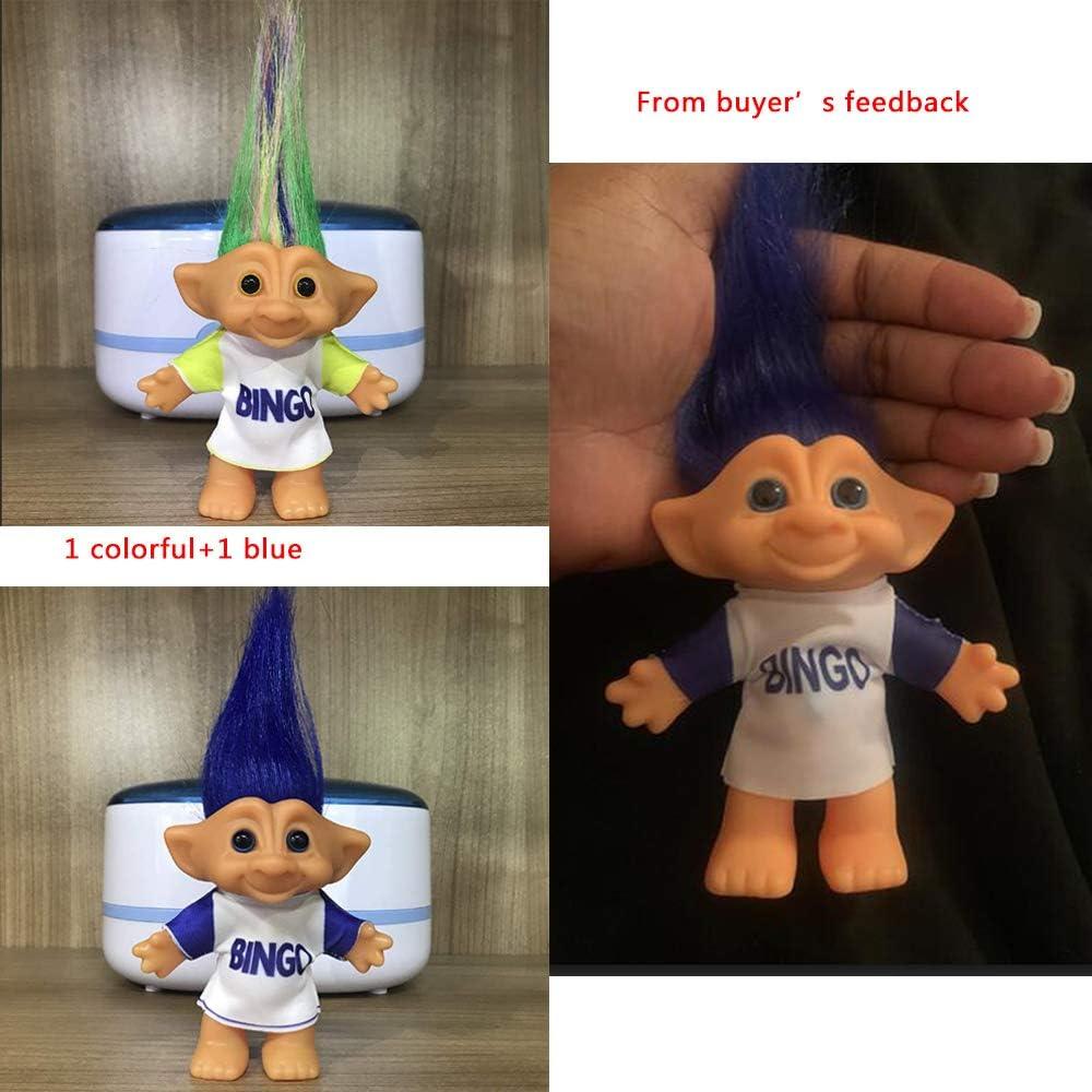 Conjunto de 2 Muñecas Troll Vintage TUOISI 19 cm Colorido