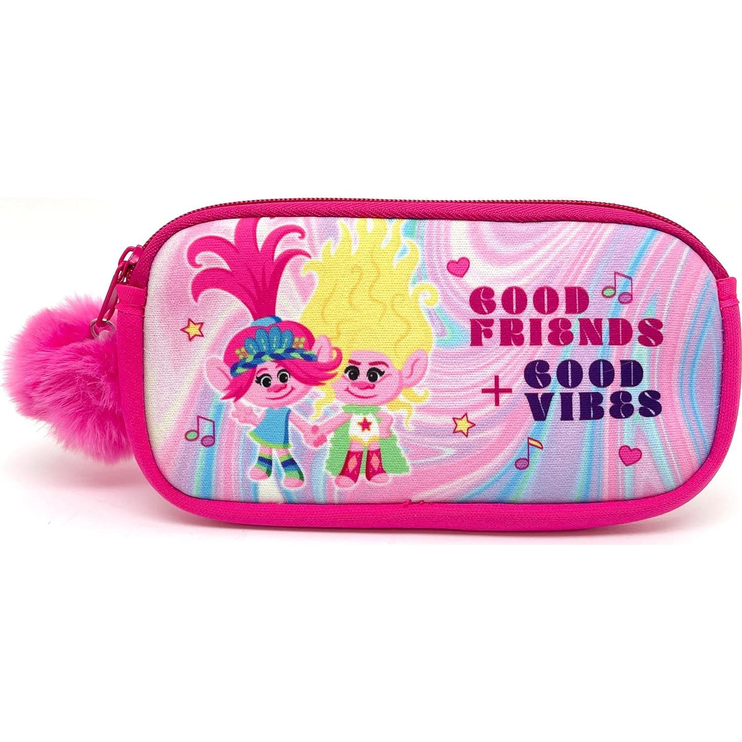 Gafas de Sol para Niñas DreamWorks Trolls con Estuche Rosa