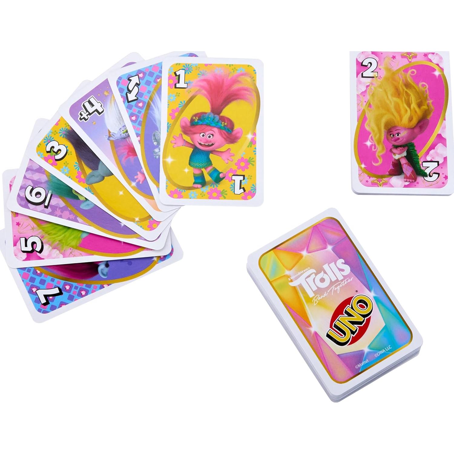 Juego de Cartas UNO Mattel Trolls 3 - Poder de la Unidad