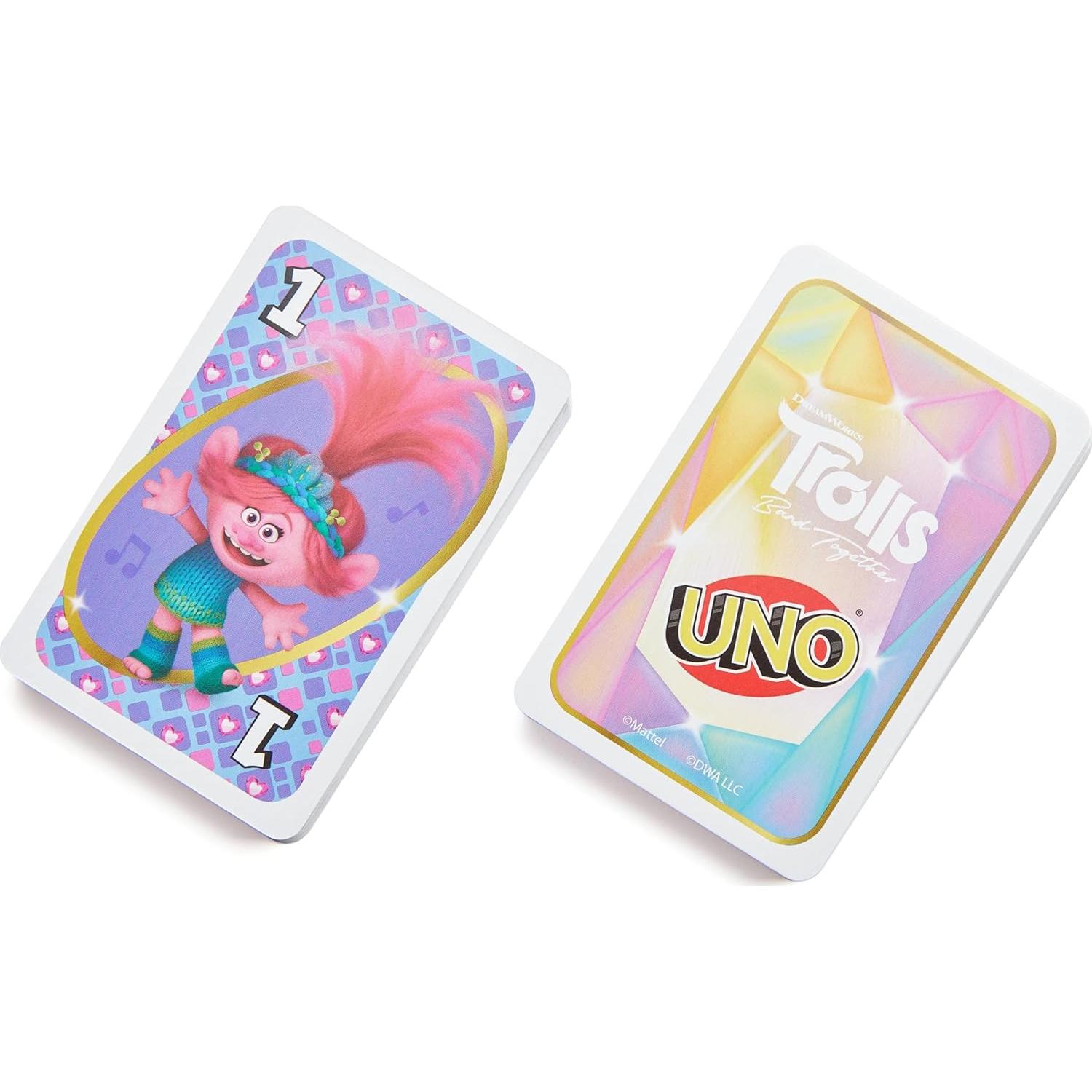 Juego de Cartas UNO Mattel Trolls 3 - Poder de la Unidad
