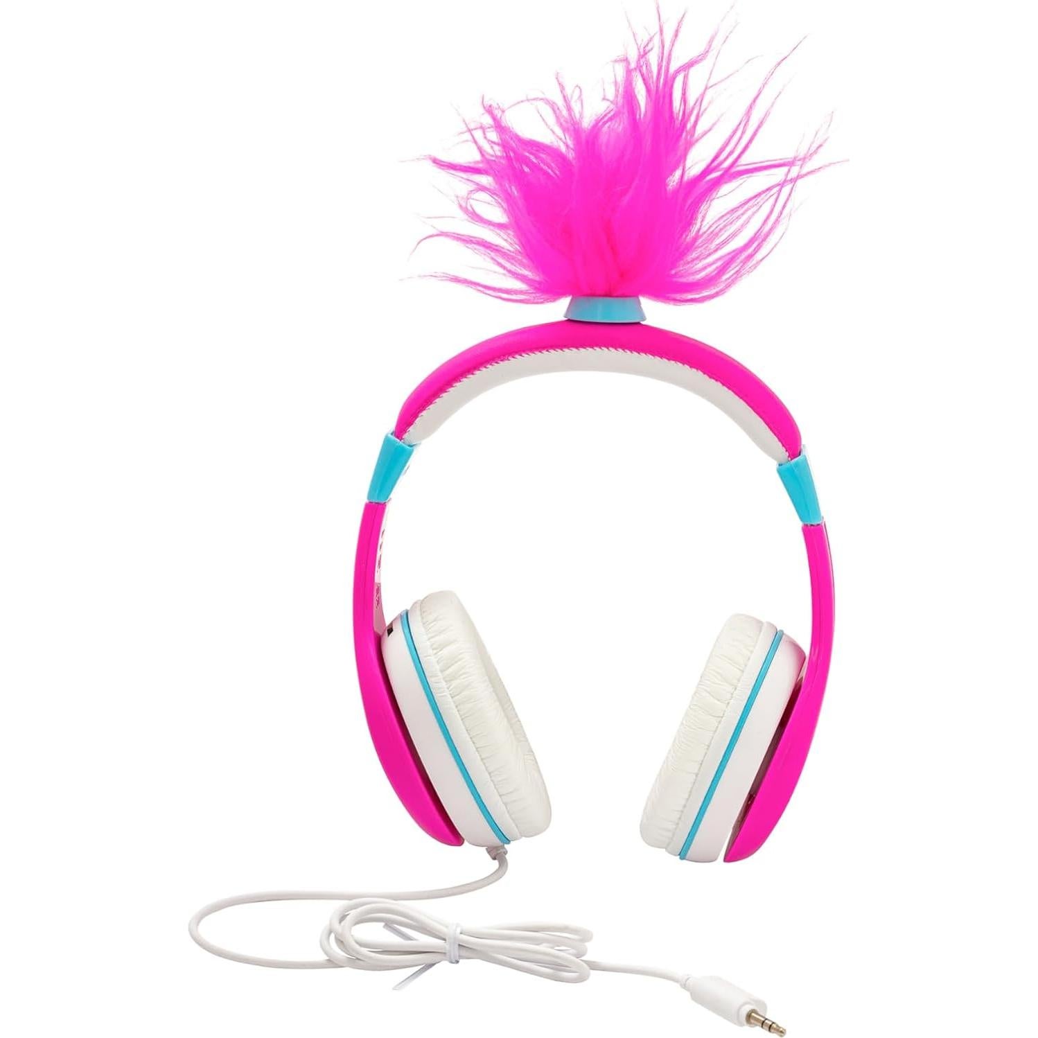 Auriculares con cable eKids Trolls TR-140 para niños - Control de volumen