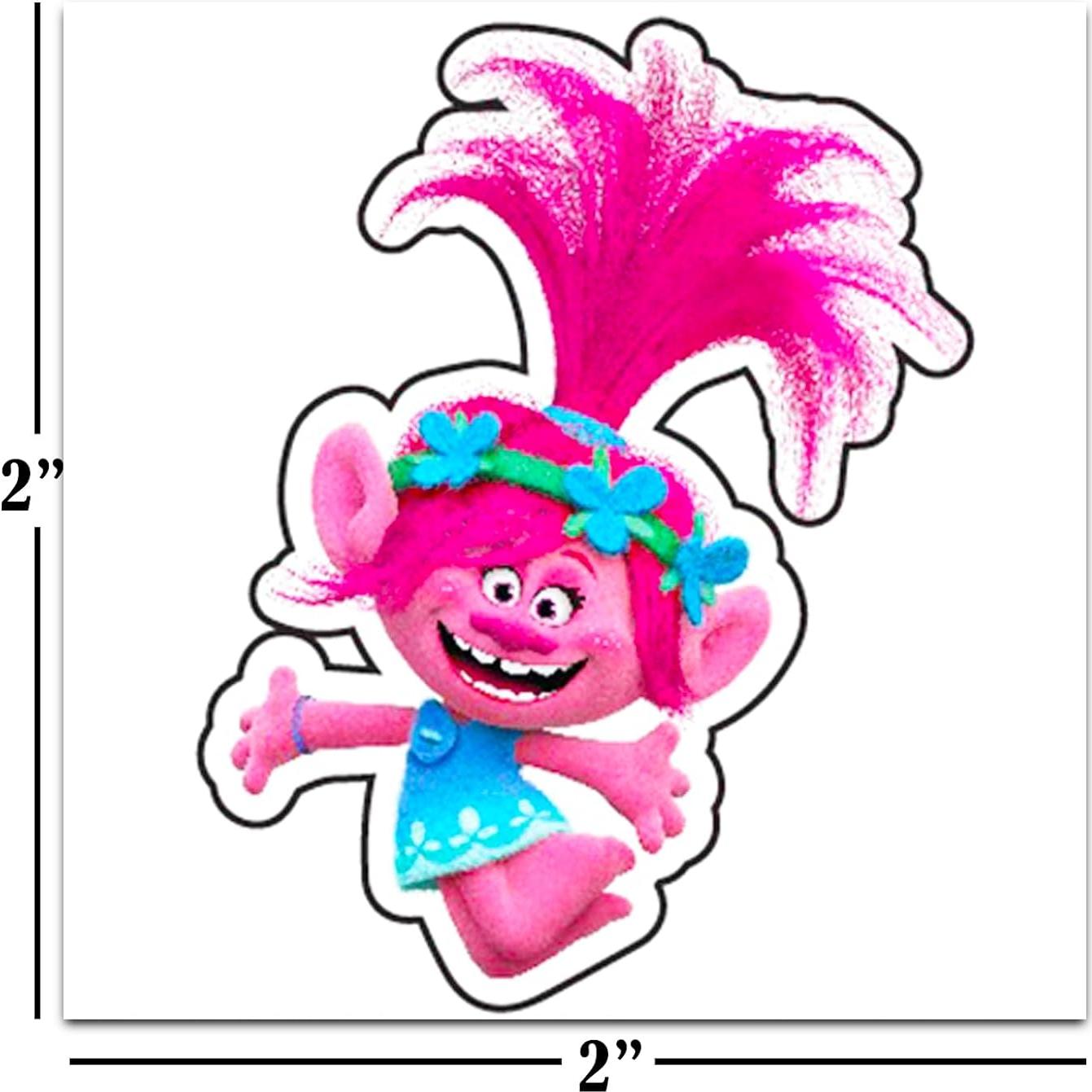 Paquete de 72 Tatuajes Temporales de Trolls Crenstone 5.08 cm