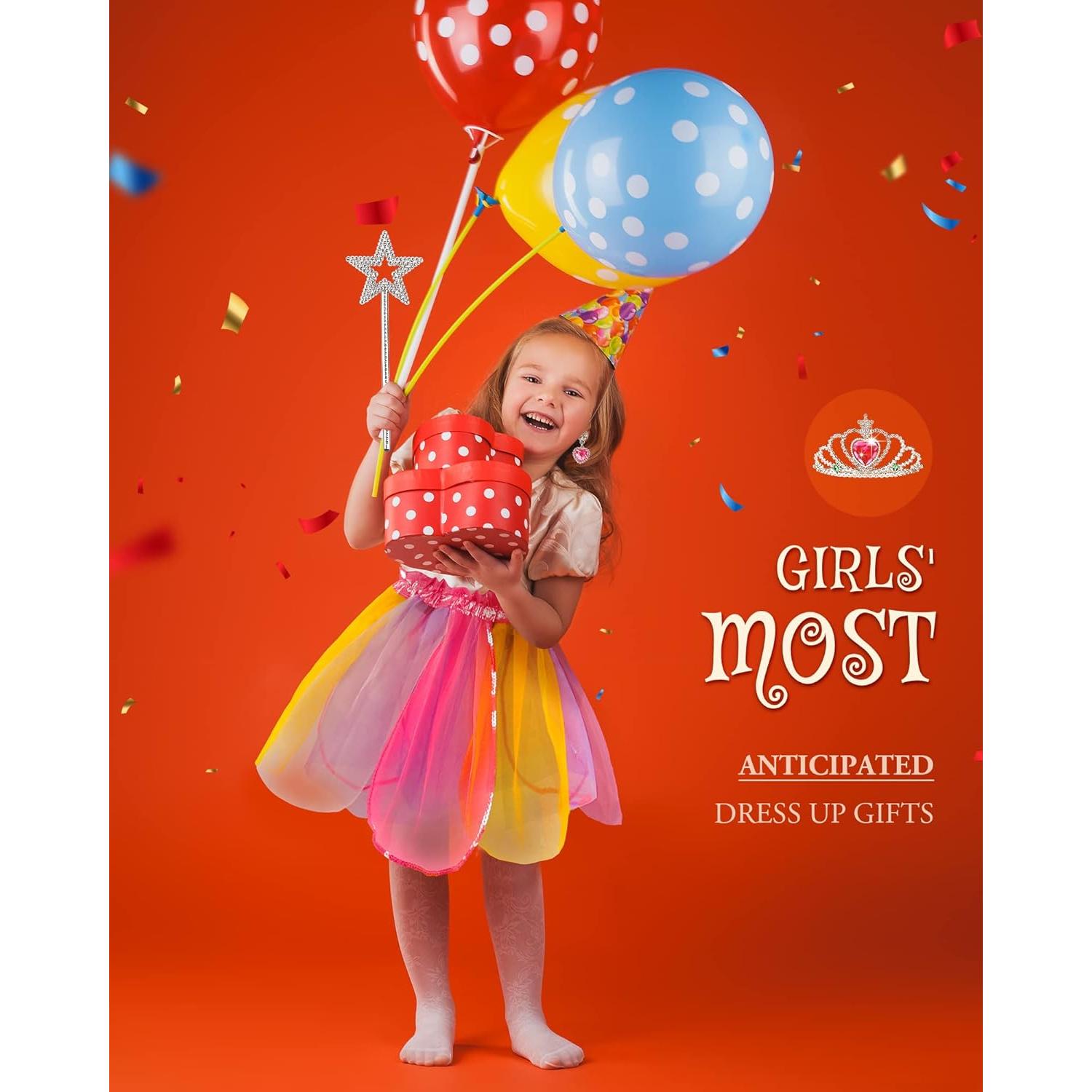 Conjunto de Disfraces para Niñas Jeowoqao 25pcs Hada y Sirena