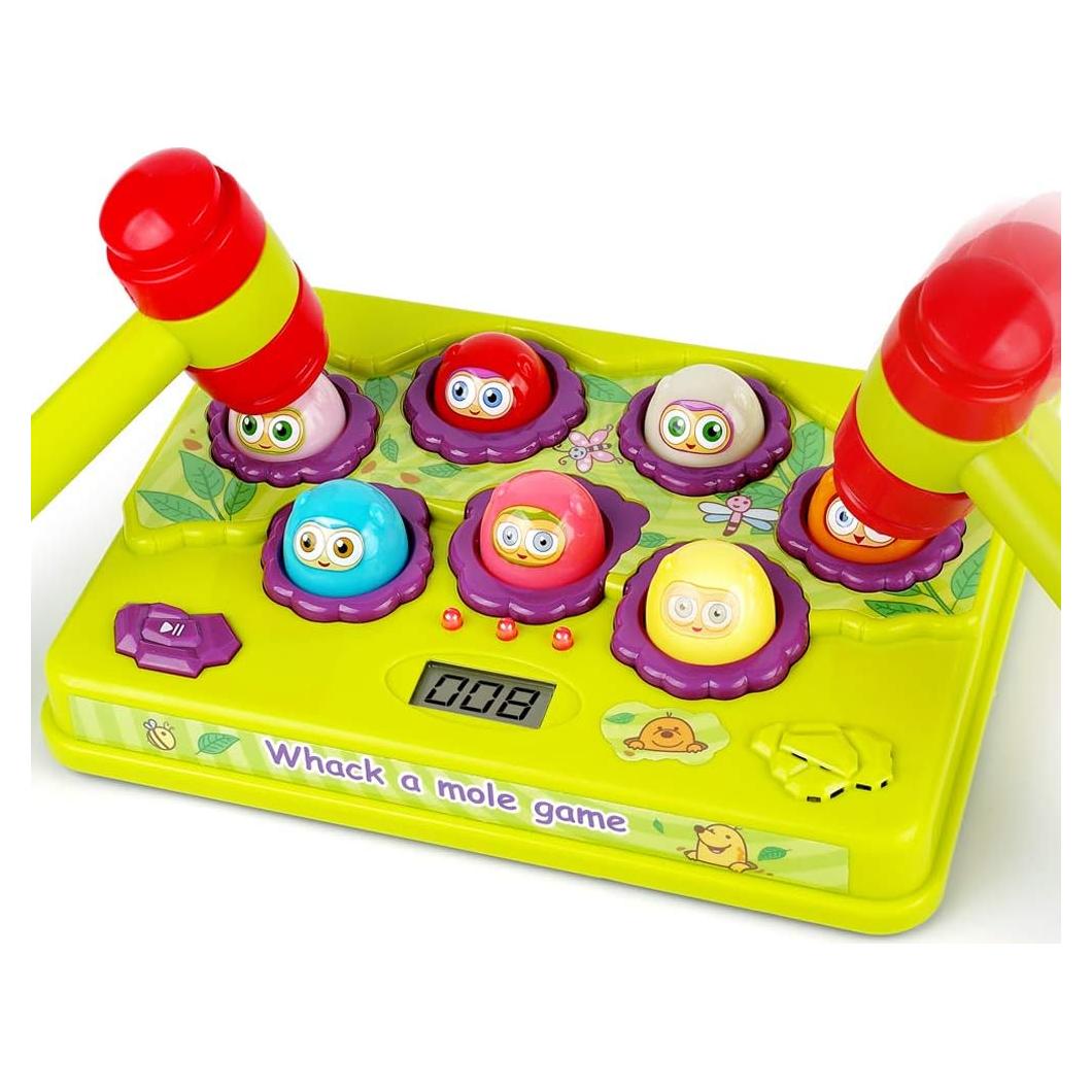 Juego Interactivo Golpea a los Topos BAODLON 9 Niveles 2 Martillos