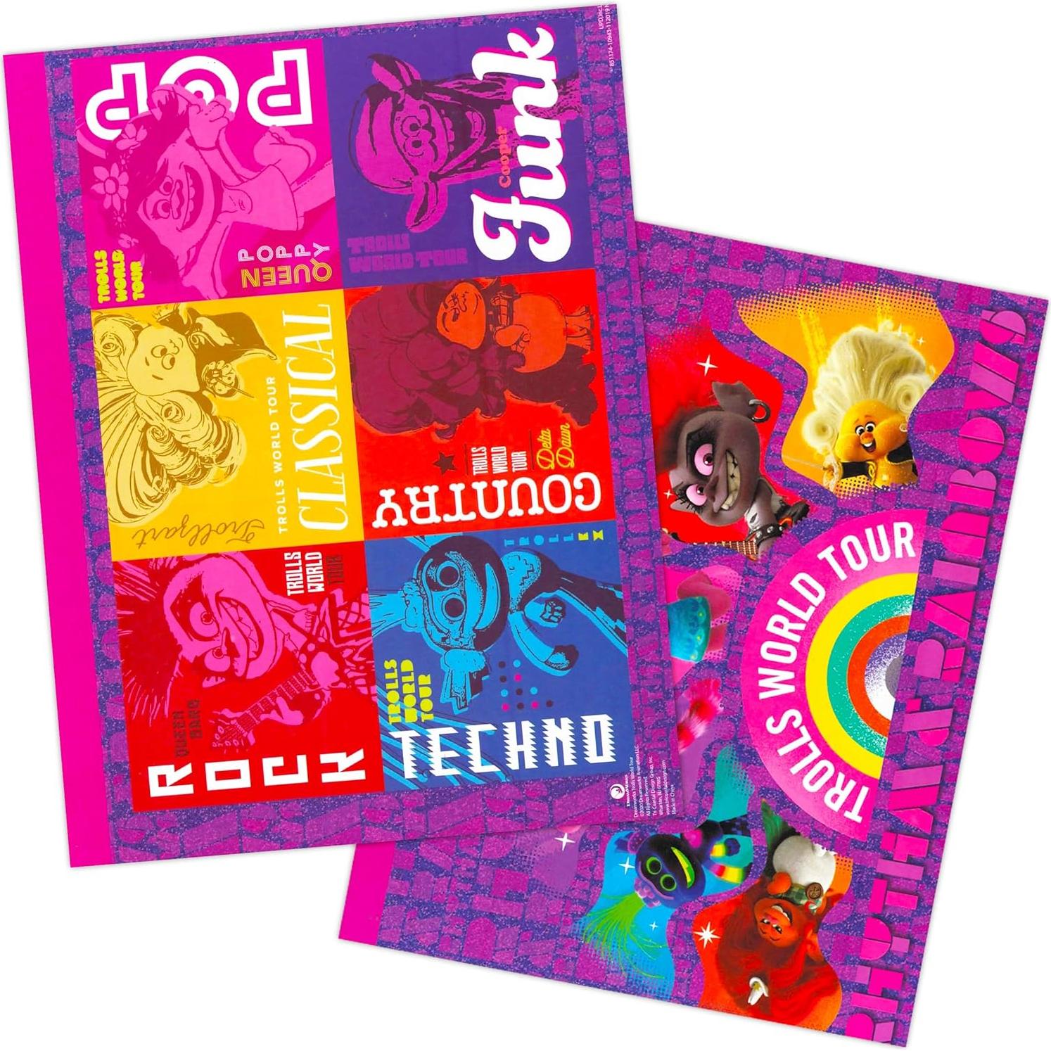 Conjunto de Actividades y Colorear Trolls DreamWorks - 12 Páginas