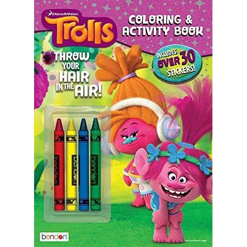 Conjunto de Actividades y Colorear Trolls DreamWorks - 12 Páginas