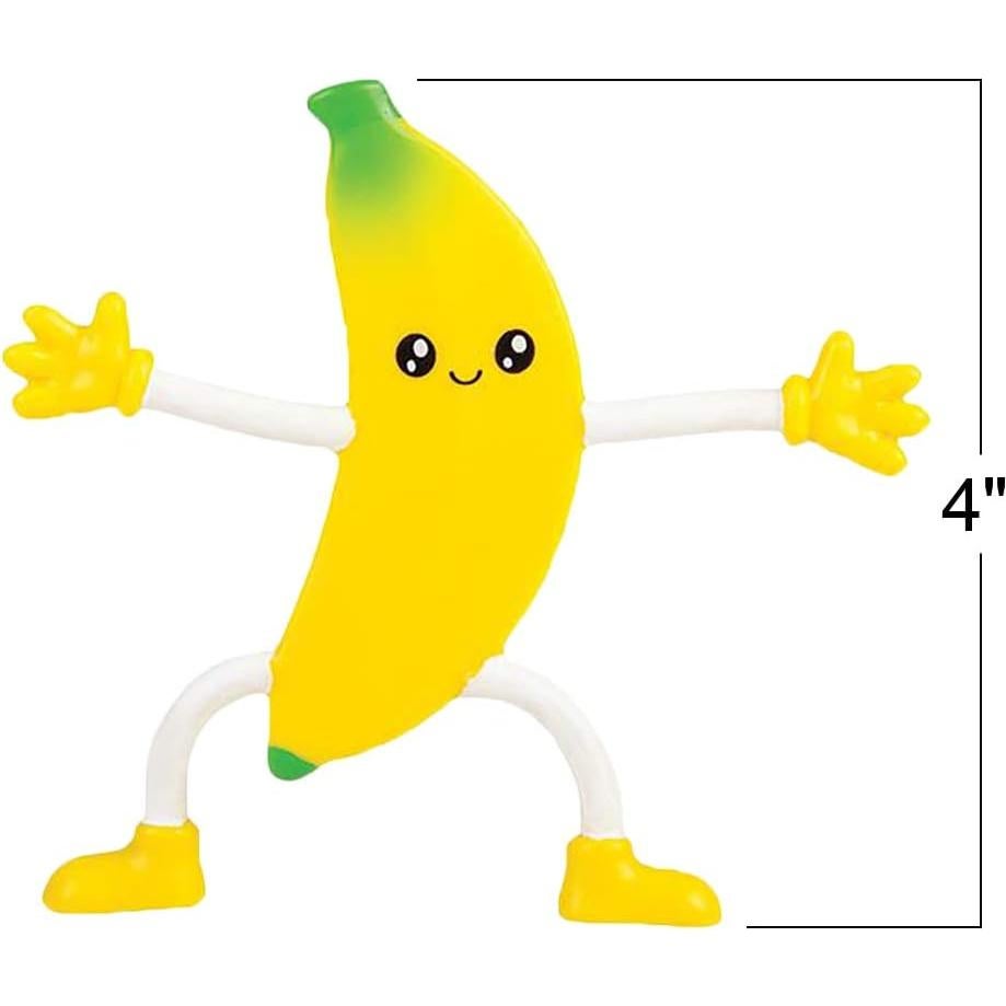 Set de 12 Figuras de Plátano Flexibles ArtCreativity - Juguetes Antiestrés