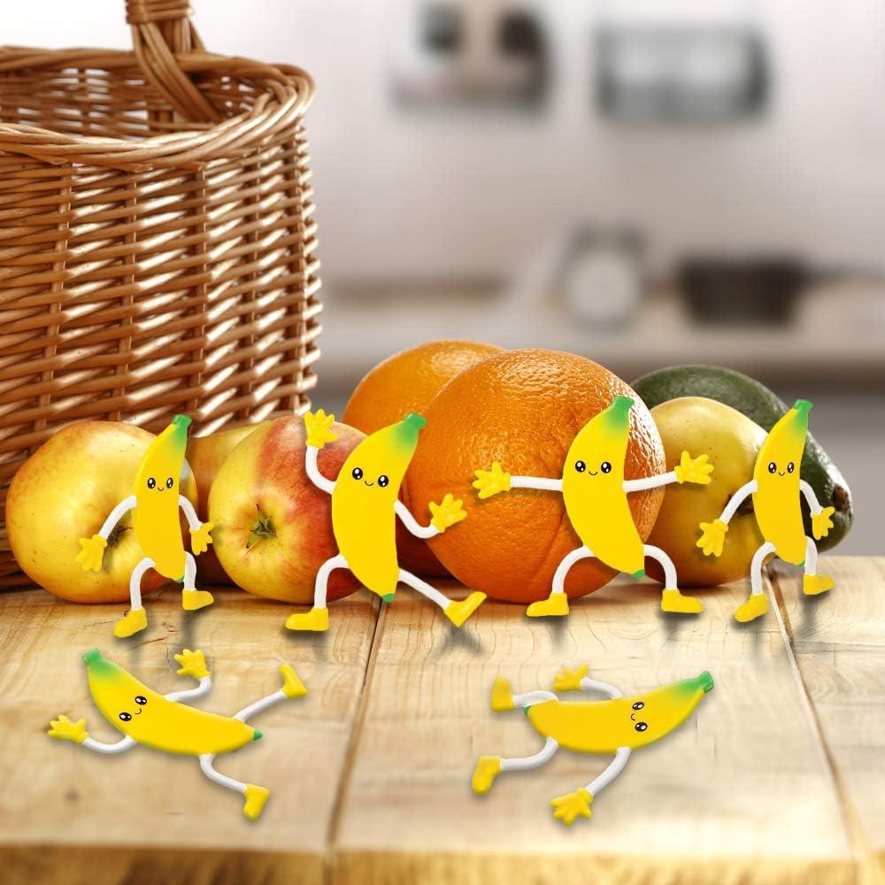 Set de 12 Figuras de Plátano Flexibles ArtCreativity - Juguetes Antiestrés
