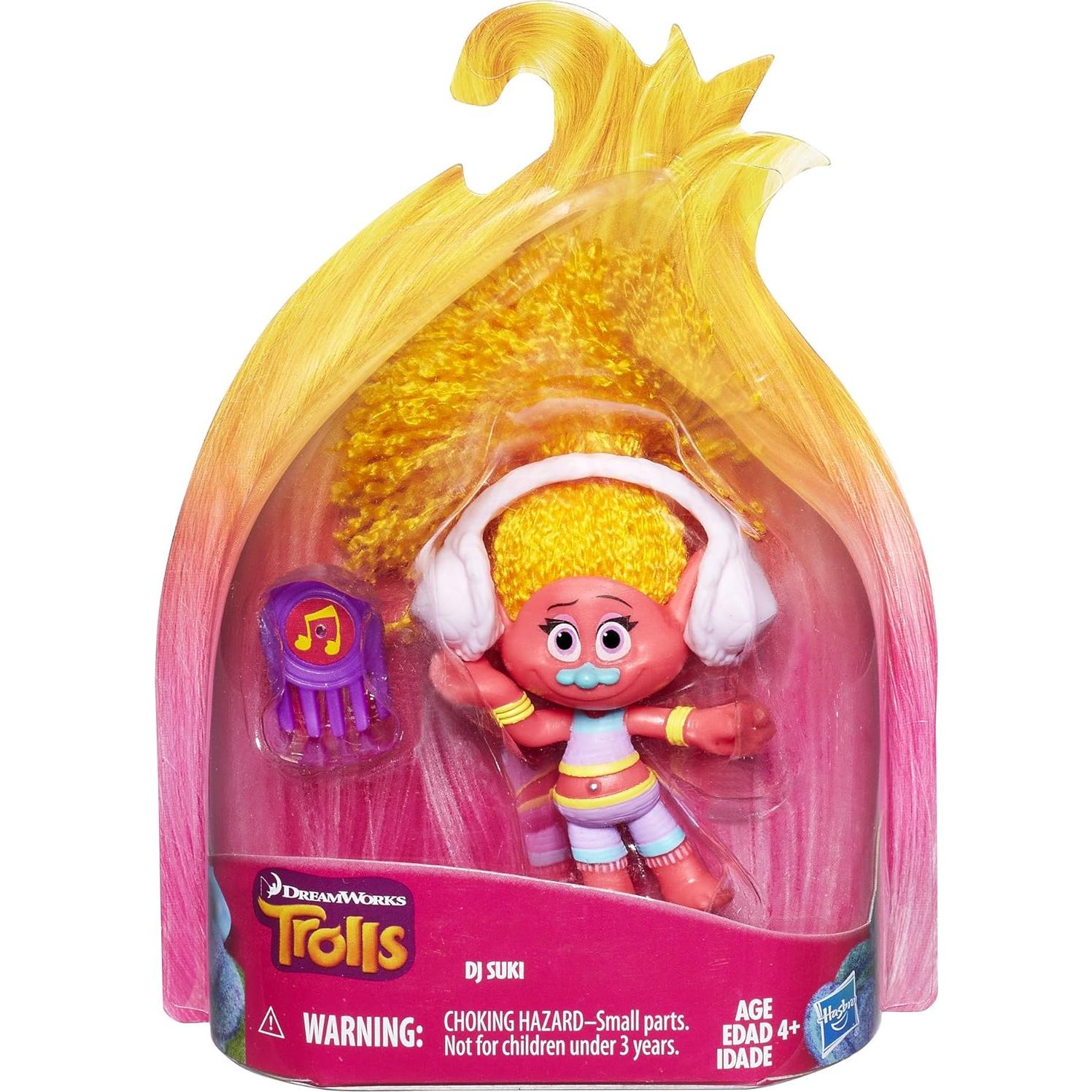 Muñeca DJ Trolls Hasbro 15.19 cm para niños +4 años