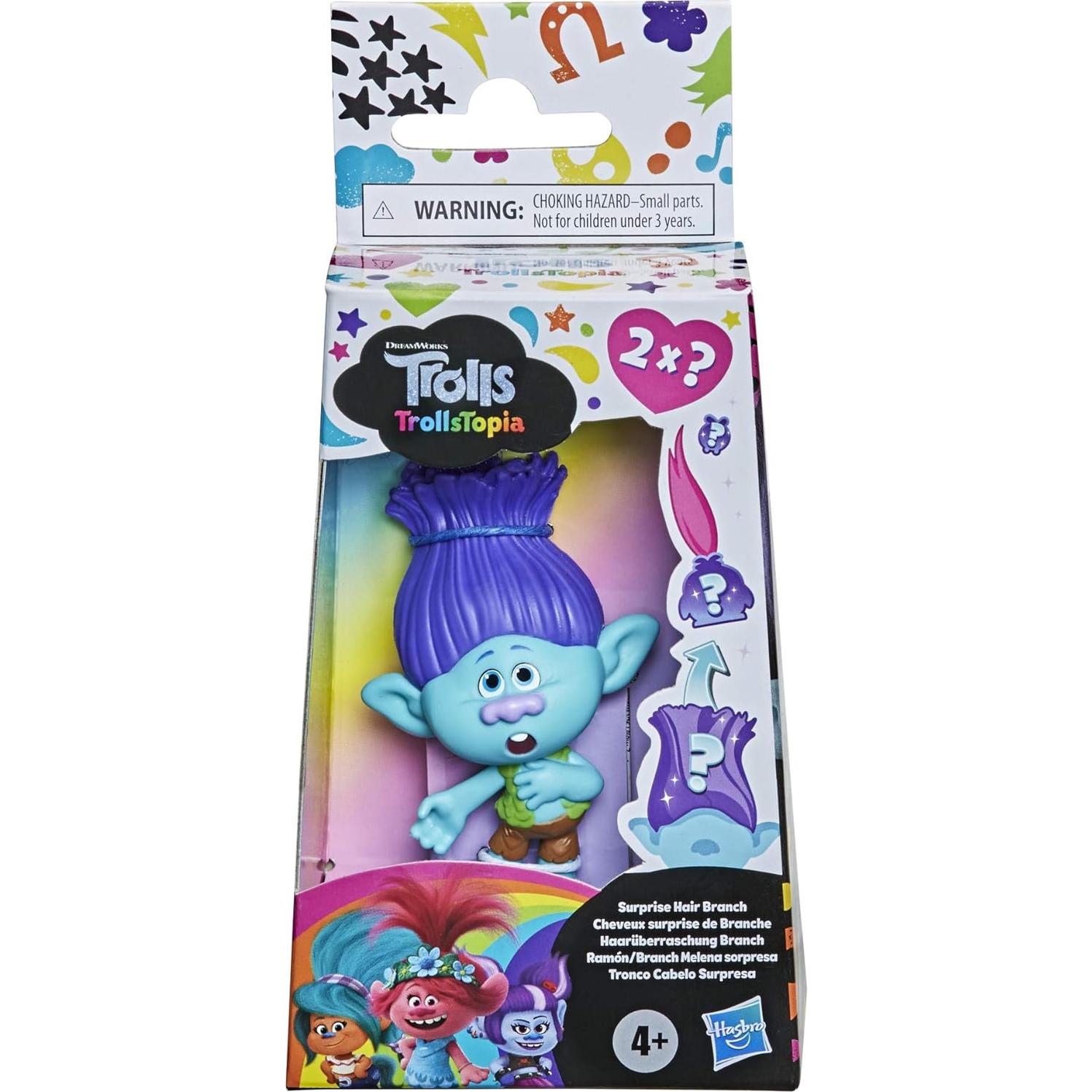 Muñeca Coleccionable Branch de Sueños TrollsTopia con Cabello Sorpresa