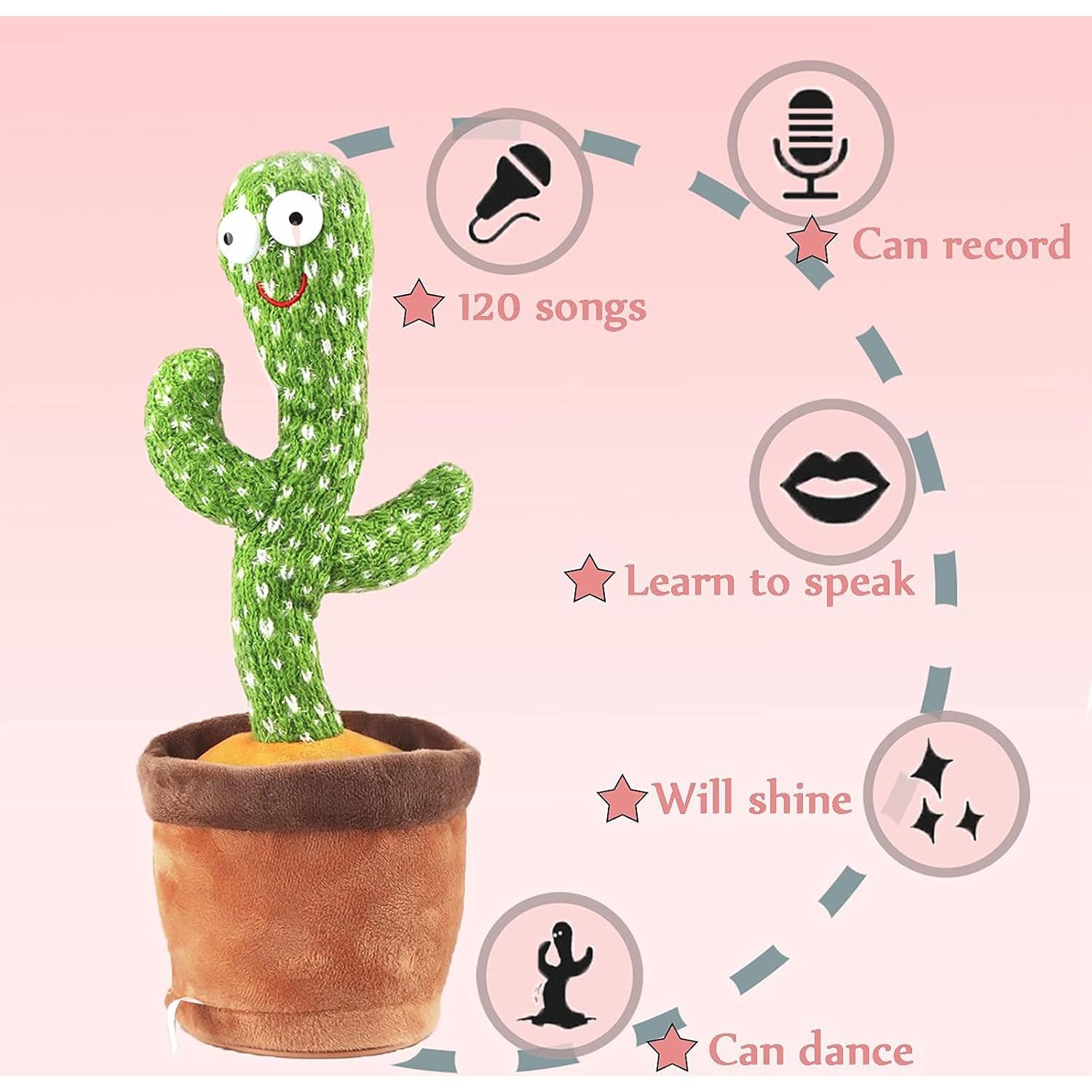 Cactus Bailarín Hablante Starhig 33 cm, 120 Canciones
